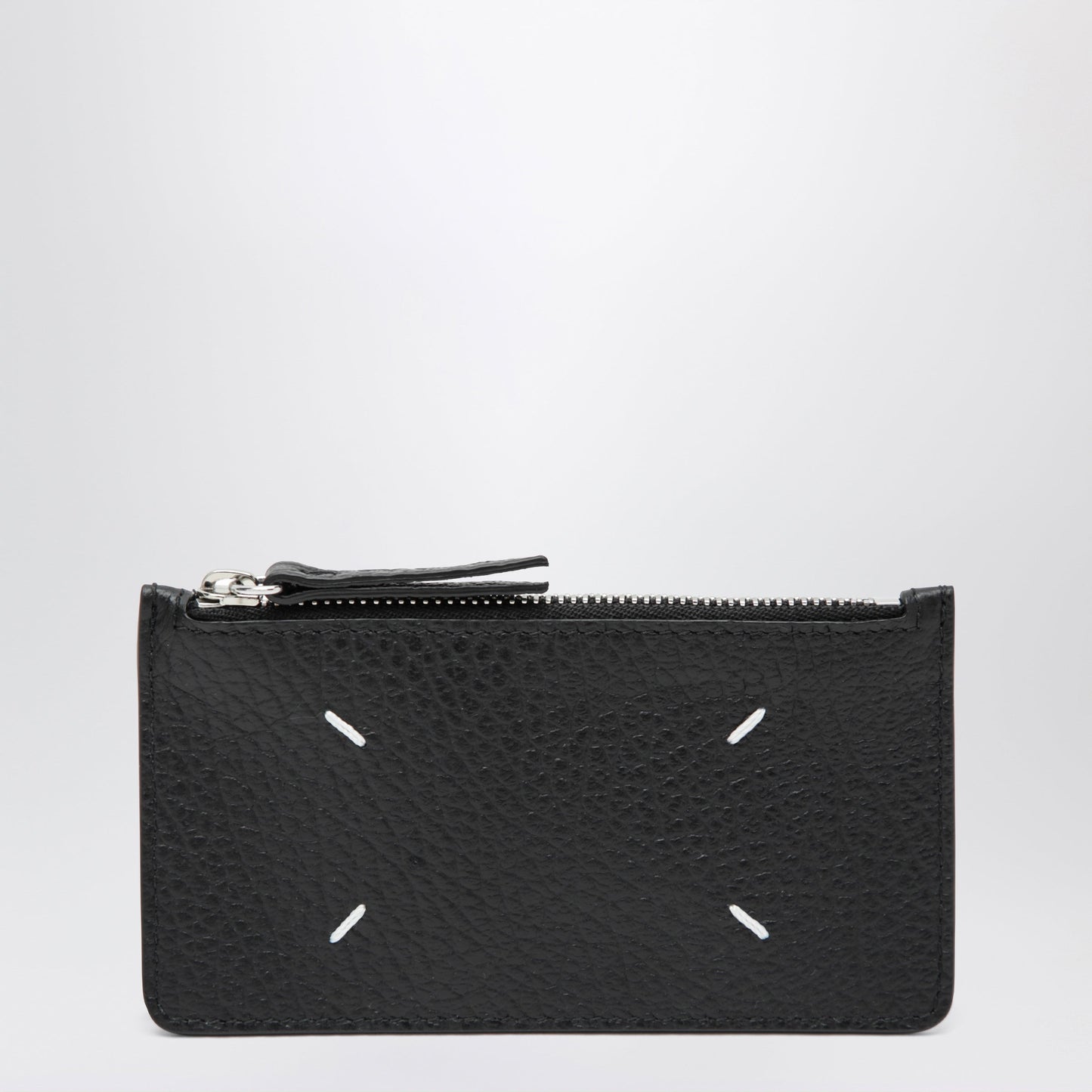 Maison Margiela Black Four Stitches Zip Cardholder Men MAISON MARGIELA