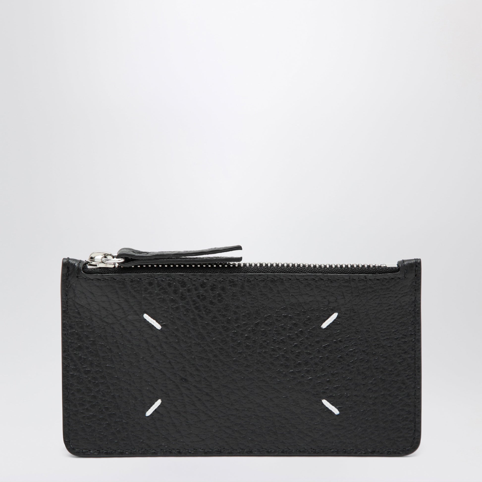Maison Margiela Black Four Stitches Zip Cardholder Men MAISON MARGIELA