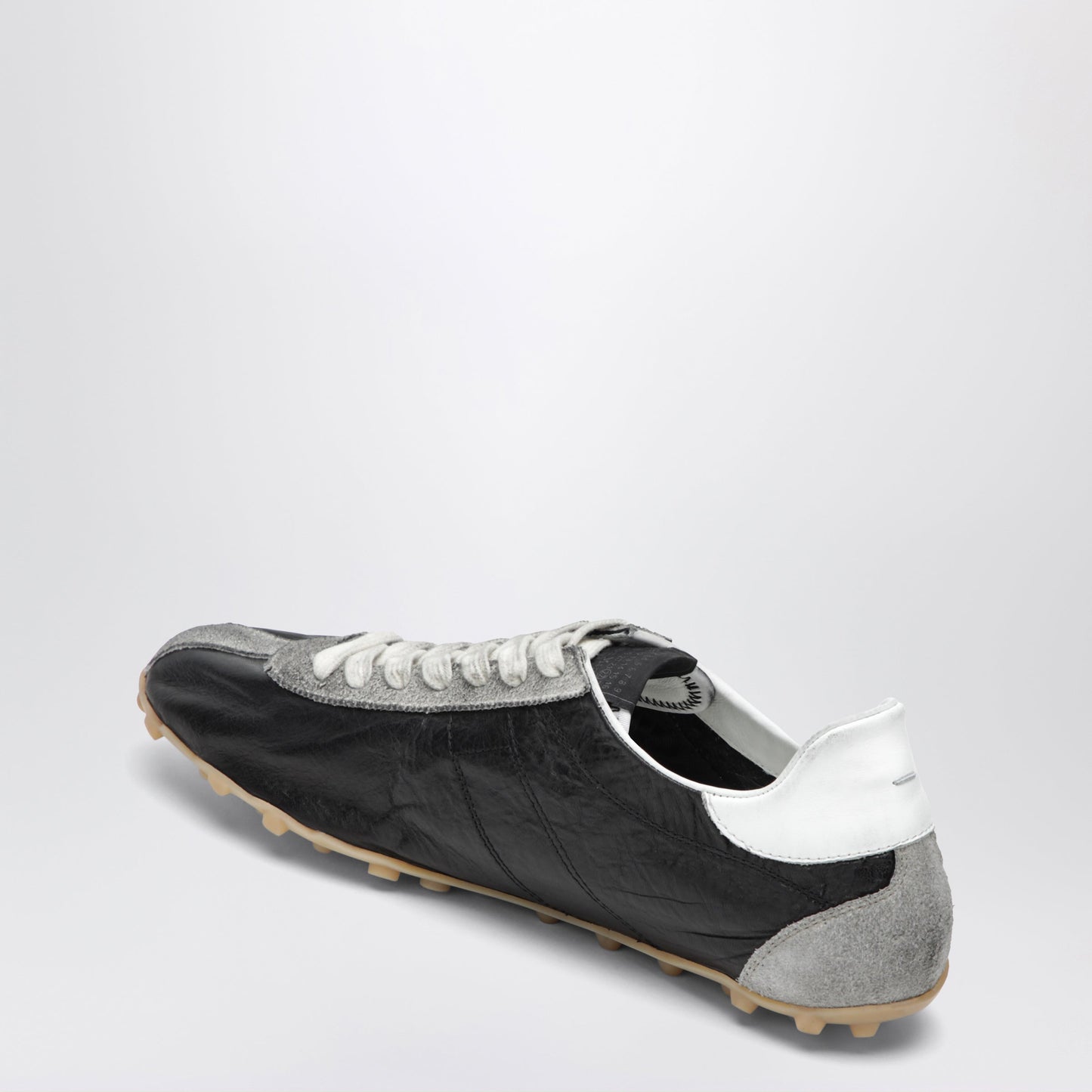 Maison Margiela Sprinters Sneakers In Black Leather And Vintage Suede Men MAISON MARGIELA
