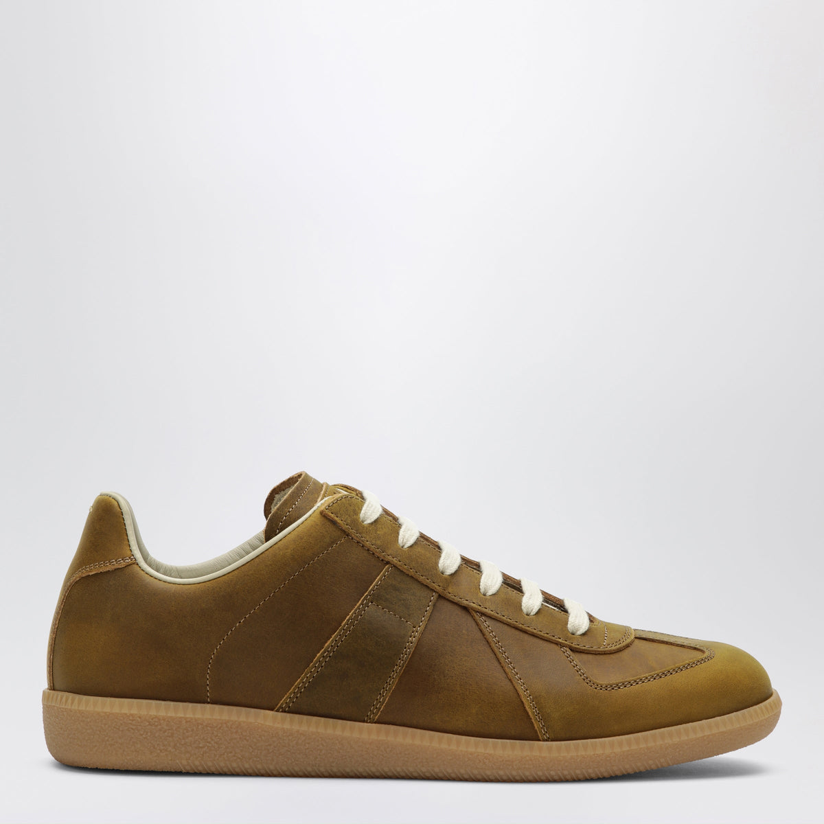 Maison Margiela Beige Replica Leather Sneakers Men MAISON MARGIELA