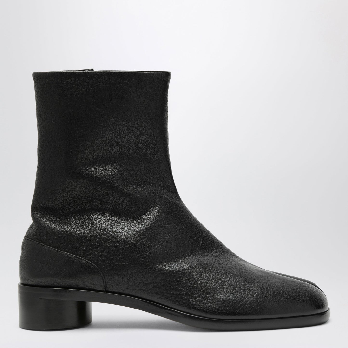 Maison Margiela Tabi Leather Ankle Boots In Black Men MAISON MARGIELA