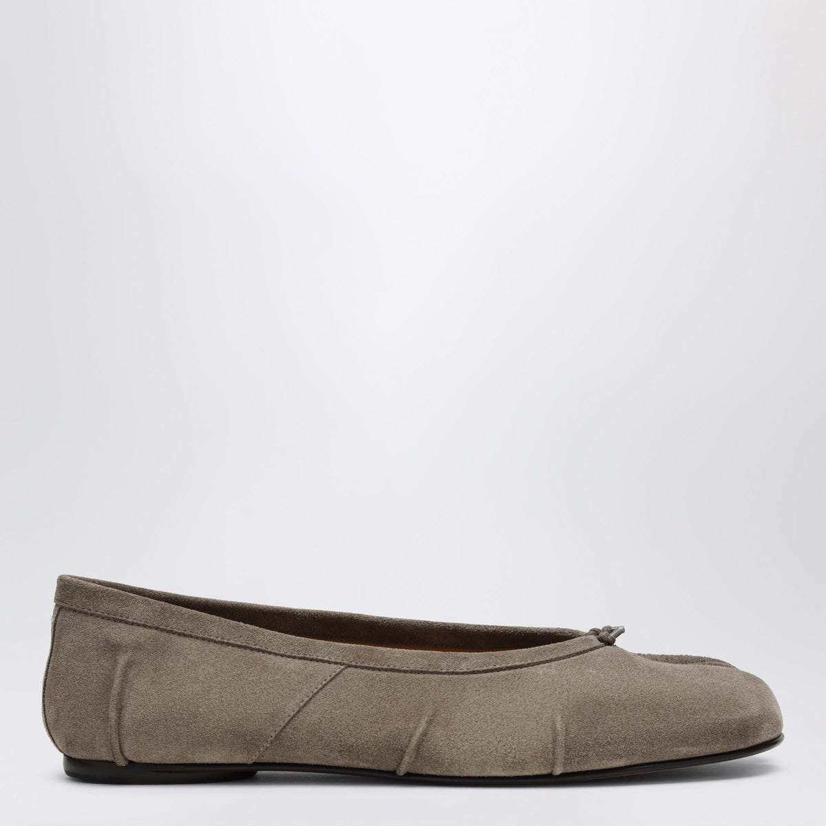 Maison Margiela Taupe Suede Tabi Ballet Flats Women MAISON MARGIELA