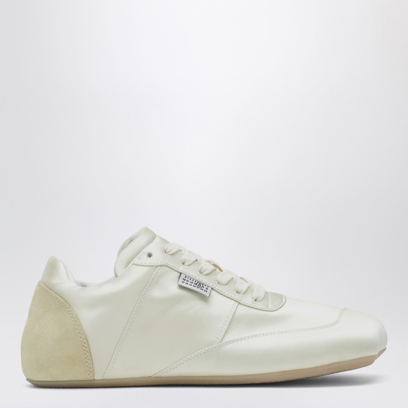 Mm6 Maison Margiela Factory Sneakers In White Satin Women MM6 MAISON MARGIELA