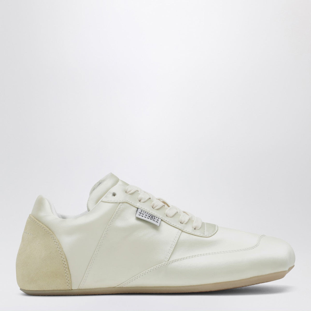 Mm6 Maison Margiela Factory Sneakers In White Satin Women MM6 MAISON MARGIELA