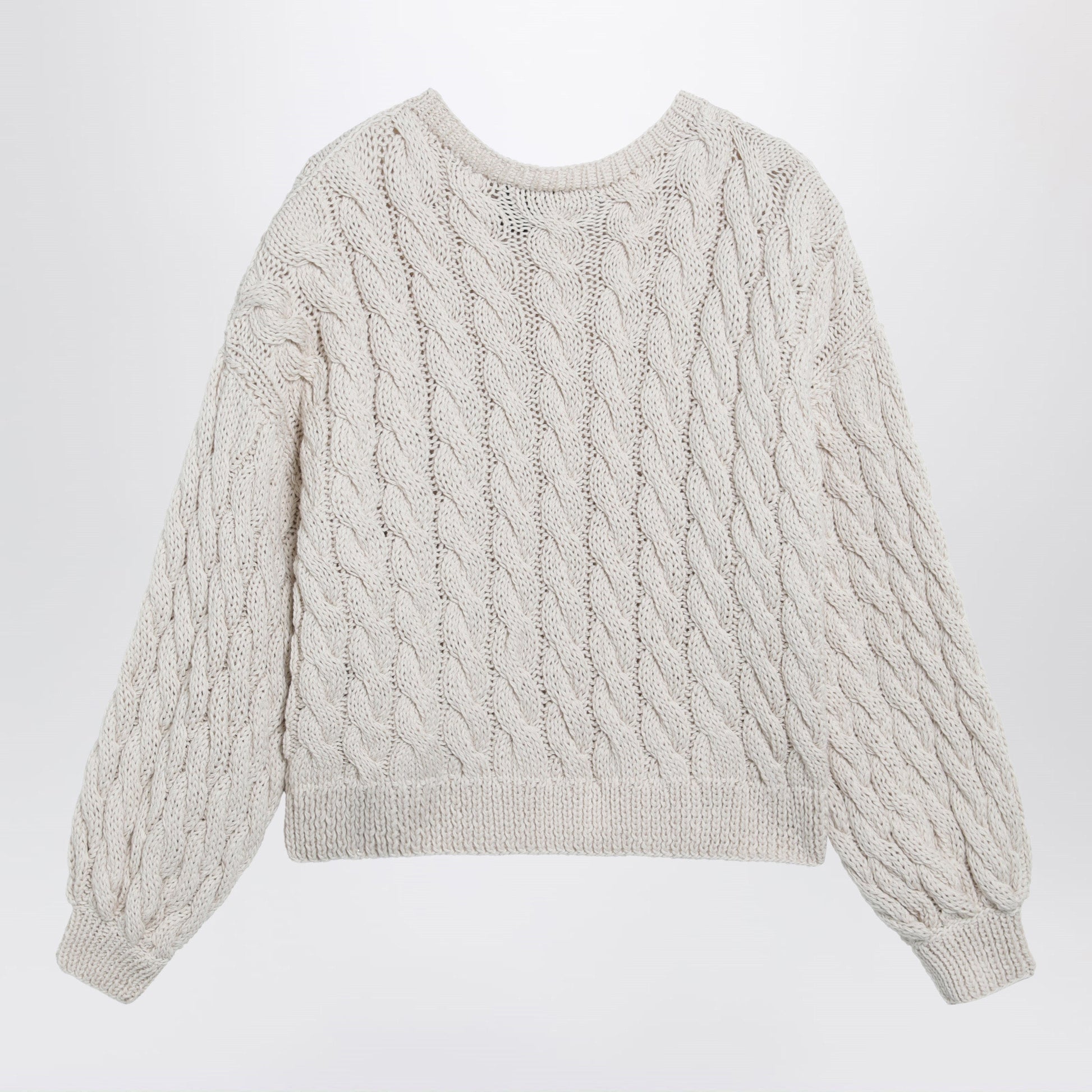 Loewe Ã‰Cru Anagram Sweater In Wool Blend Women LOEWE