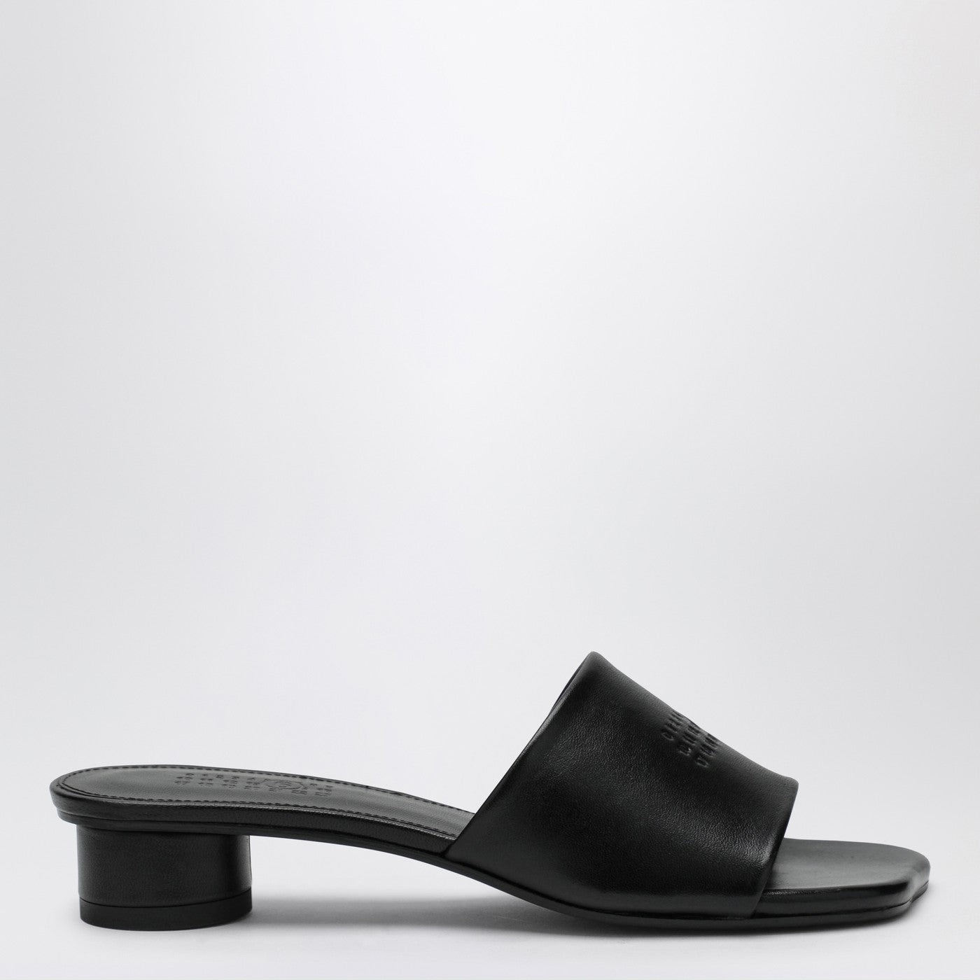Mm6 Maison Margiela Black Anatomic Sandals With Low Heel Women MM6 MAISON MARGIELA