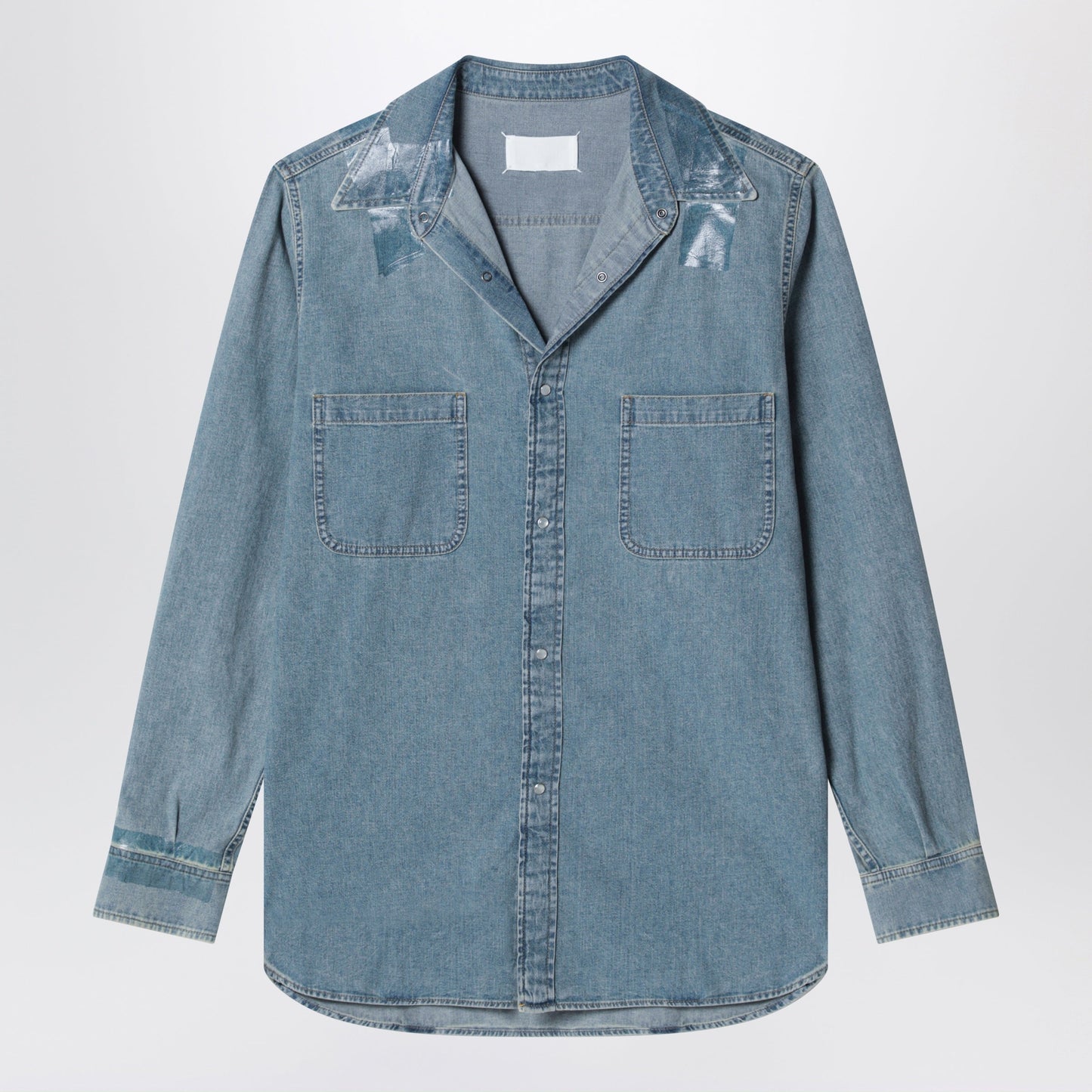 Maison Margiela Ice Blue Denim Shirt Men MAISON MARGIELA