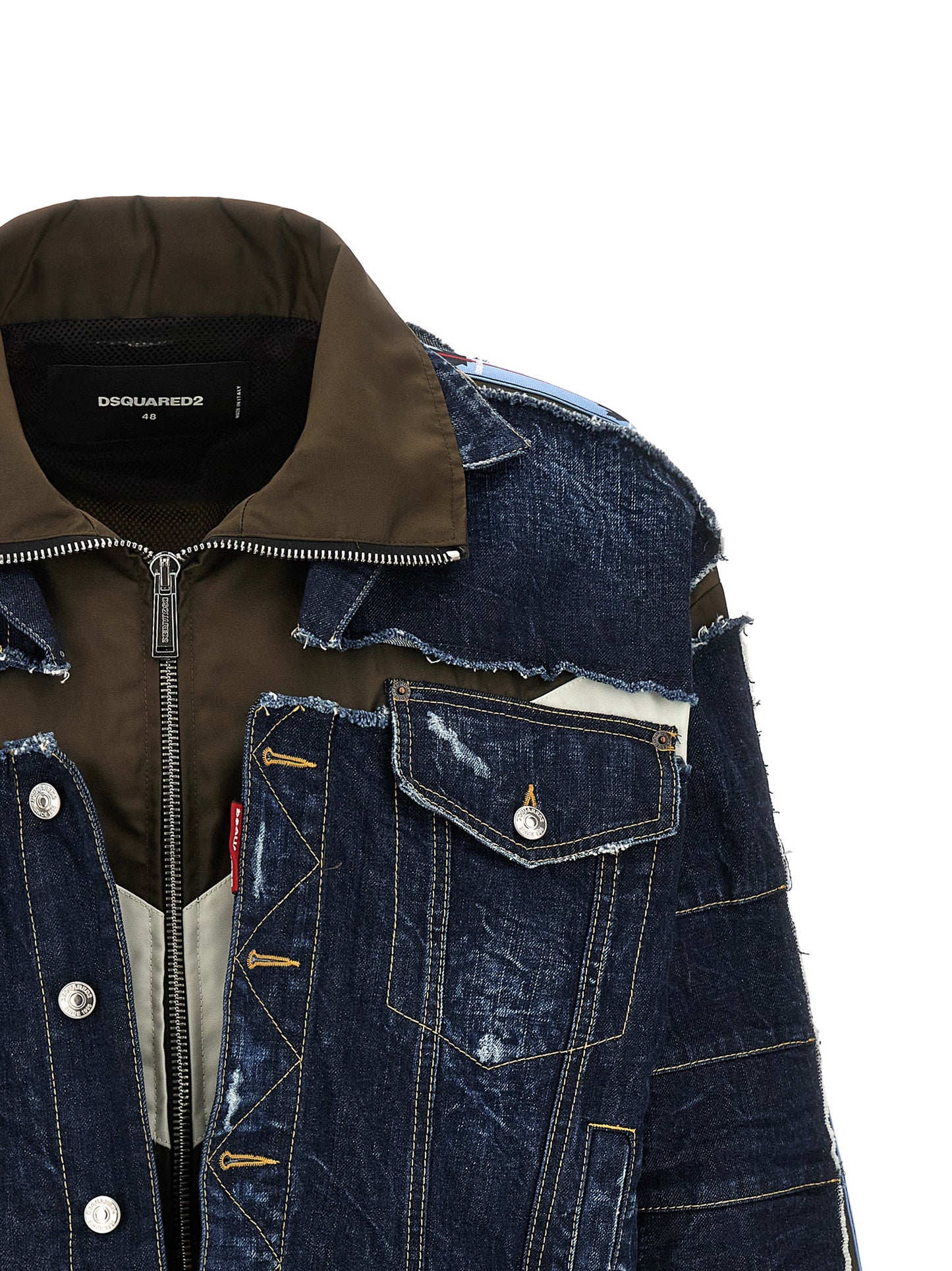 Dsquared2 Men Multilayer Denim Jacket DSQUARED2