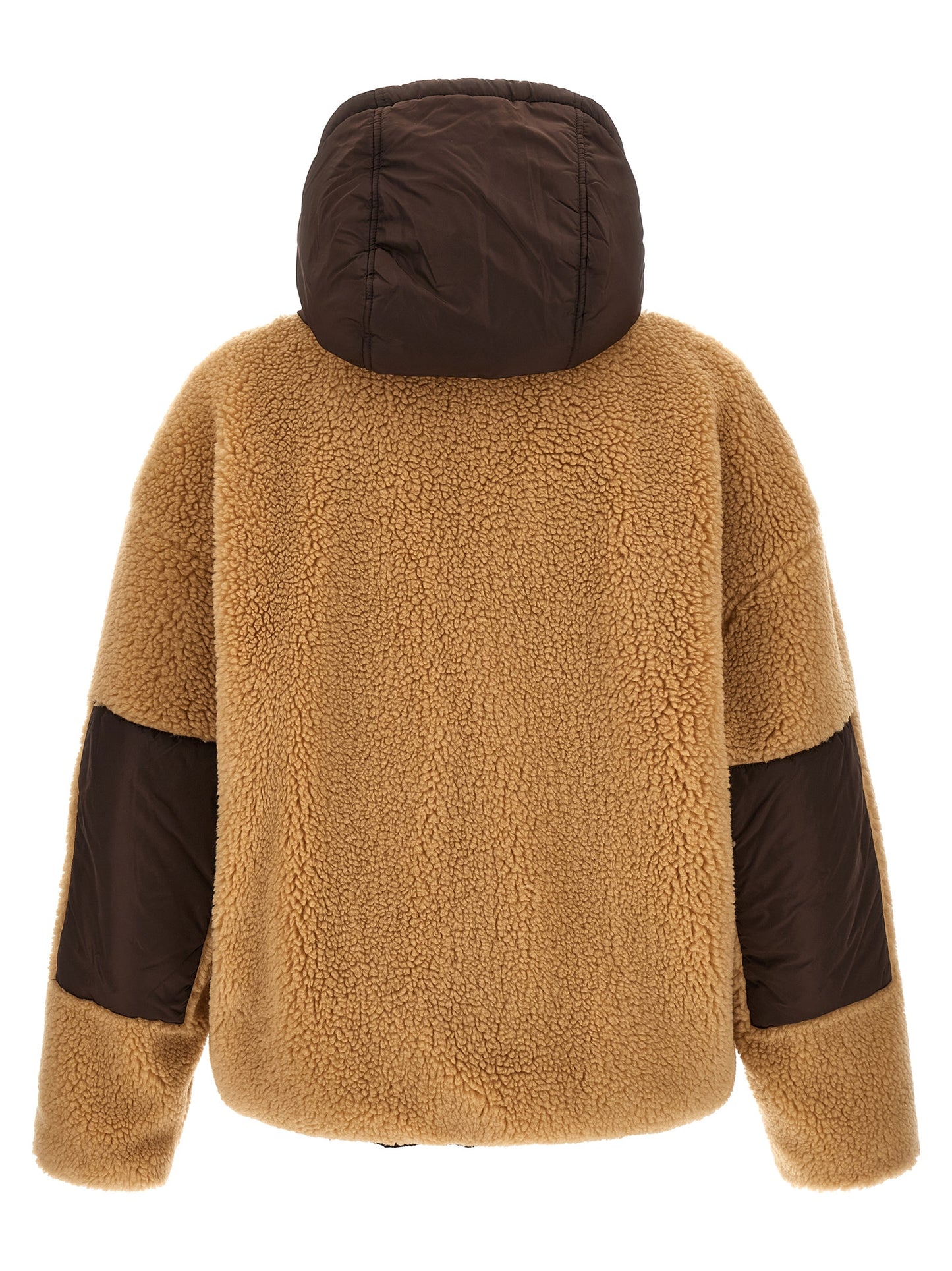 Dsquared2 Men Teddy Reversible Jacket With Logo Patch DSQUARED2