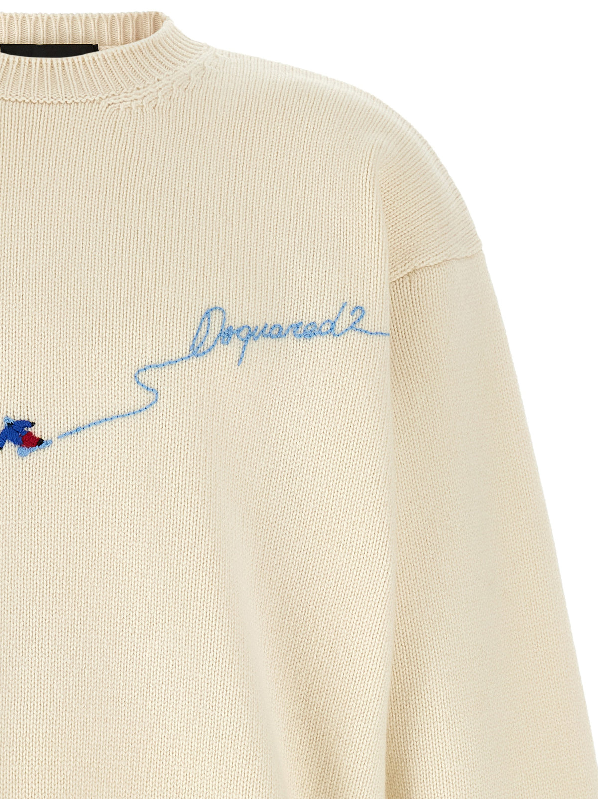 Dsquared2 Men White 'Snowy Dream' Sweater DSQUARED2
