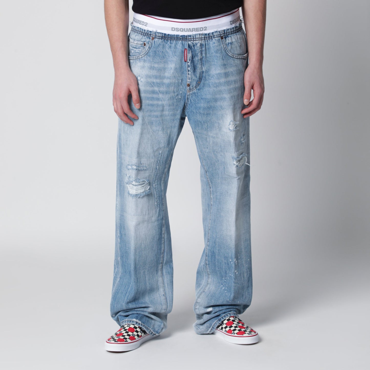 Dsquared2 Light-Wash Blue Denim Jogger Jeans Men DSQUARED2