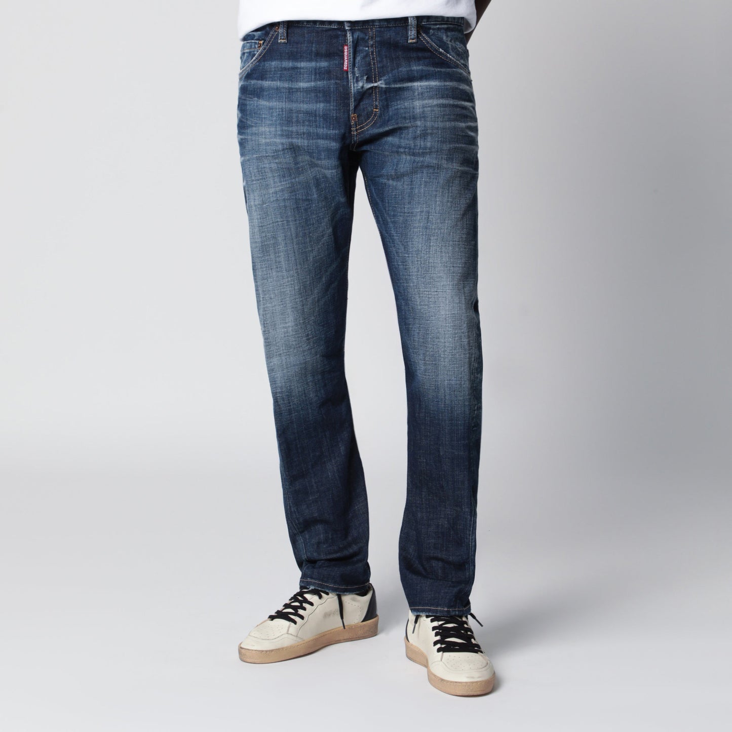Dsquared2 Blue Washed-Effect Jeans Men DSQUARED2