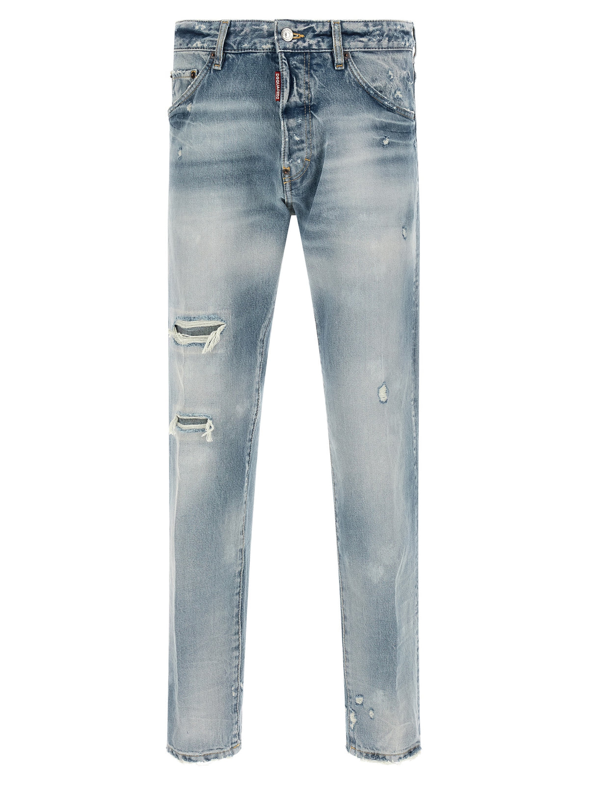 Dsquared2 Men Light Blue 'Teddy' Jeans DSQUARED2