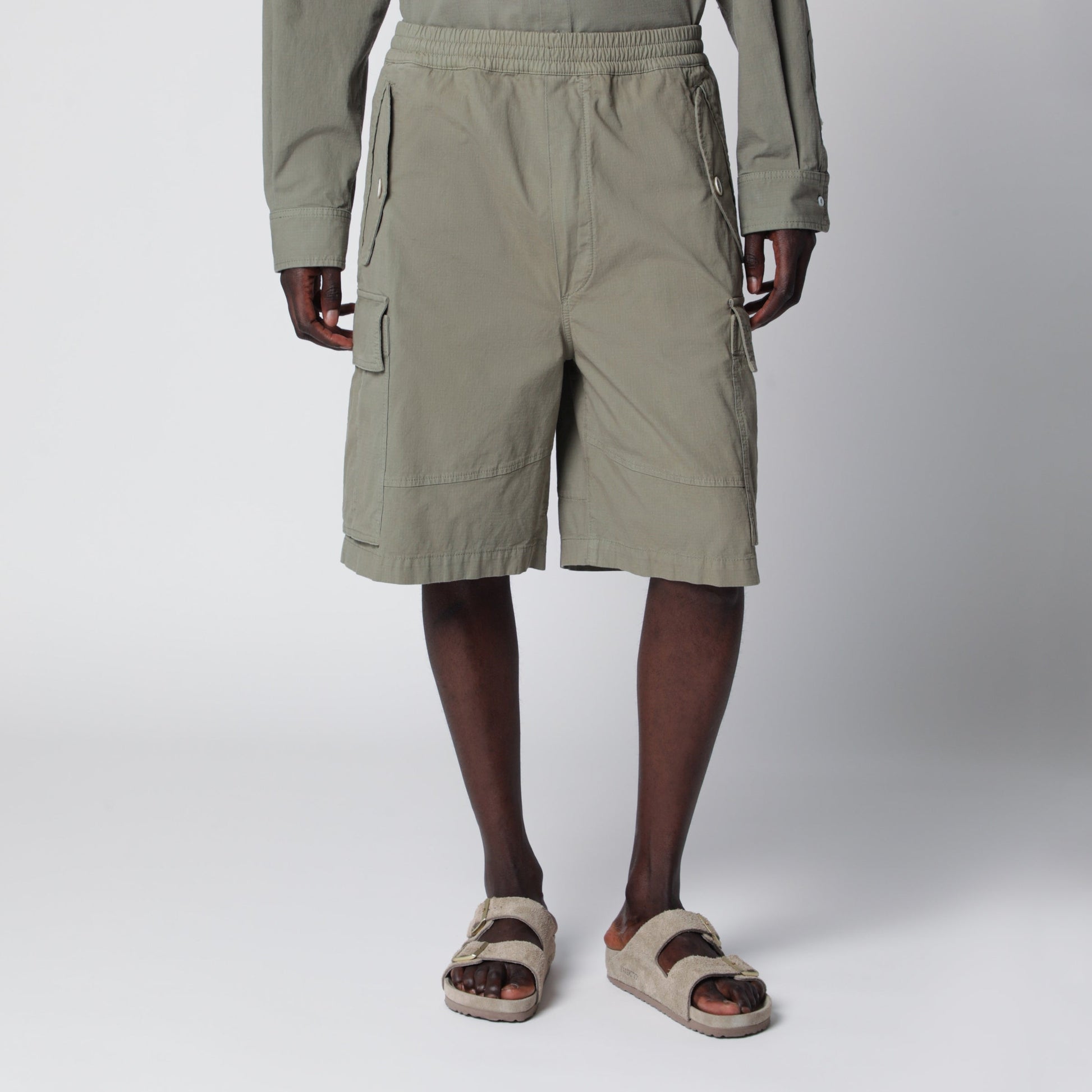 Dsquared2 D2 Cargo Ripstop Cotton Cargo Shorts In Oak Men DSQUARED2