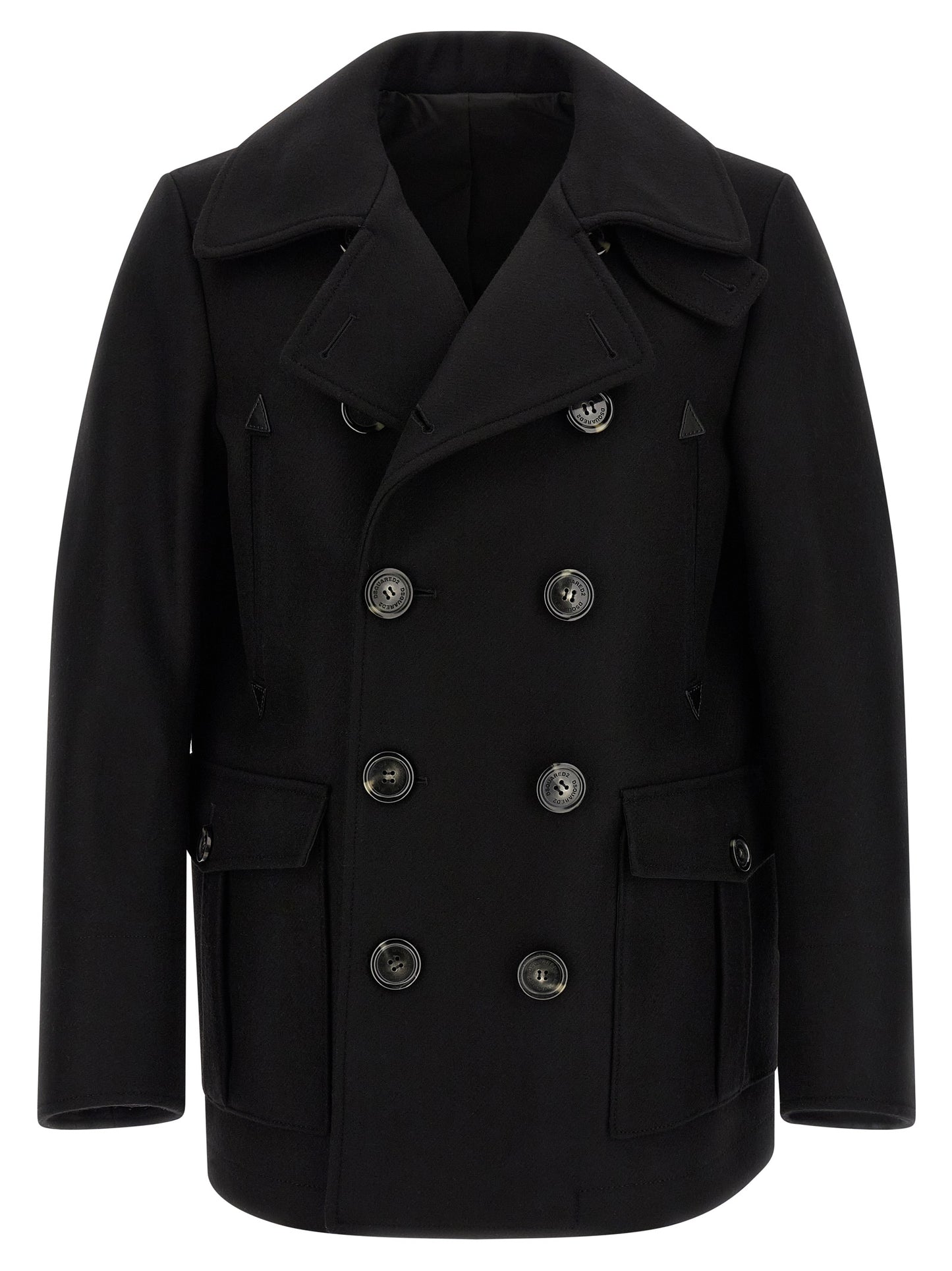Dsquared2 Men Double-Breasted Coat DSQUARED2