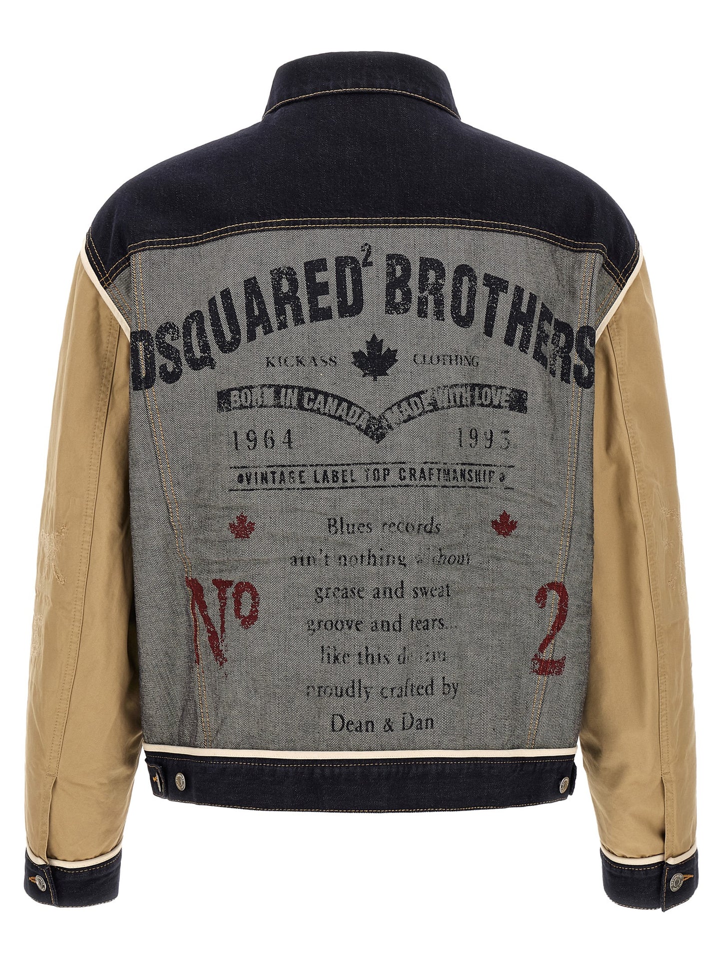 Dsquared2 Men Two-Material Denim Jacket DSQUARED2