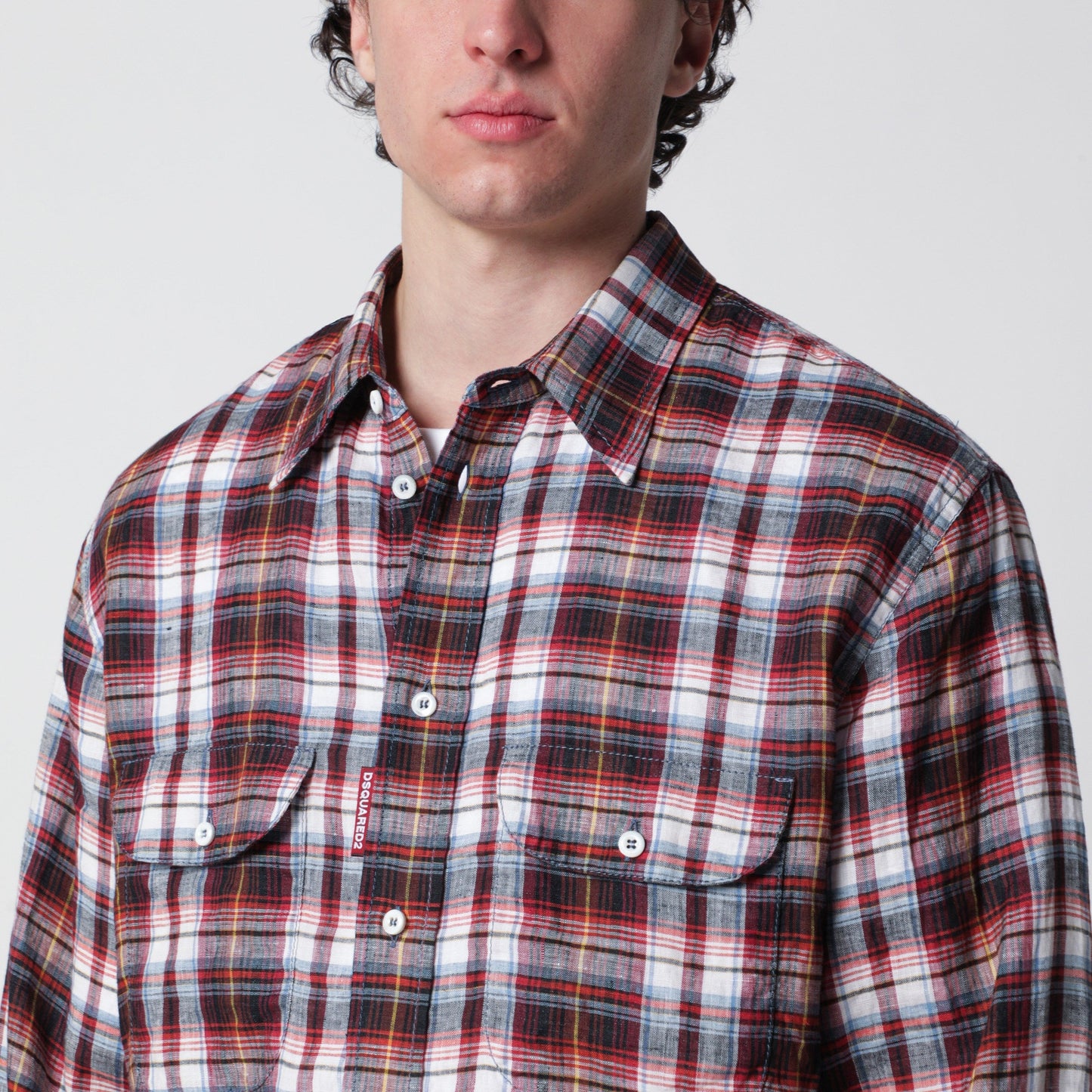 Dsquared2 Long-Sleeve Plaid Shirt Men DSQUARED2