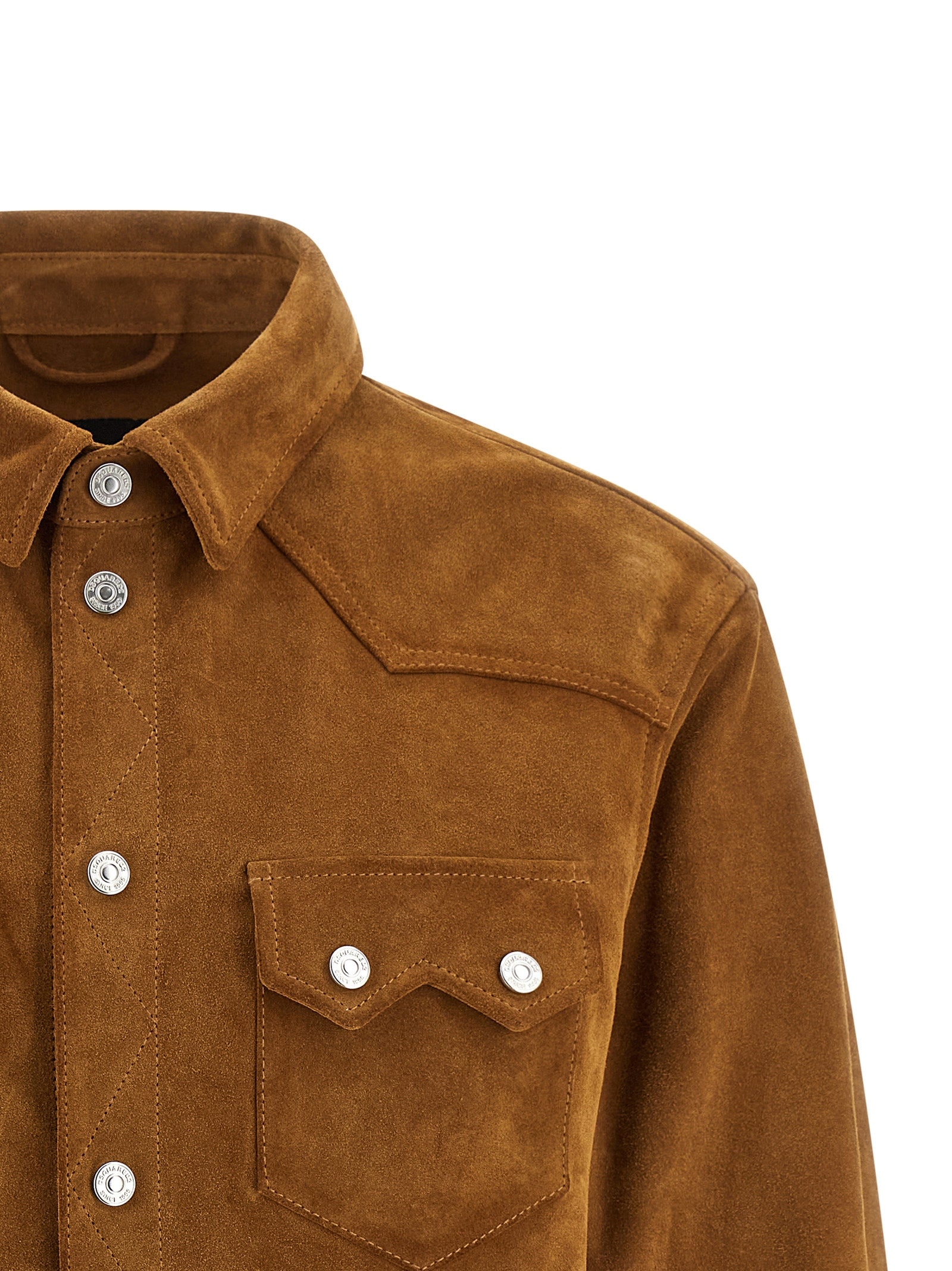 Dsquared2 Men 'Suede Boxy Shirt' Jacket DSQUARED2