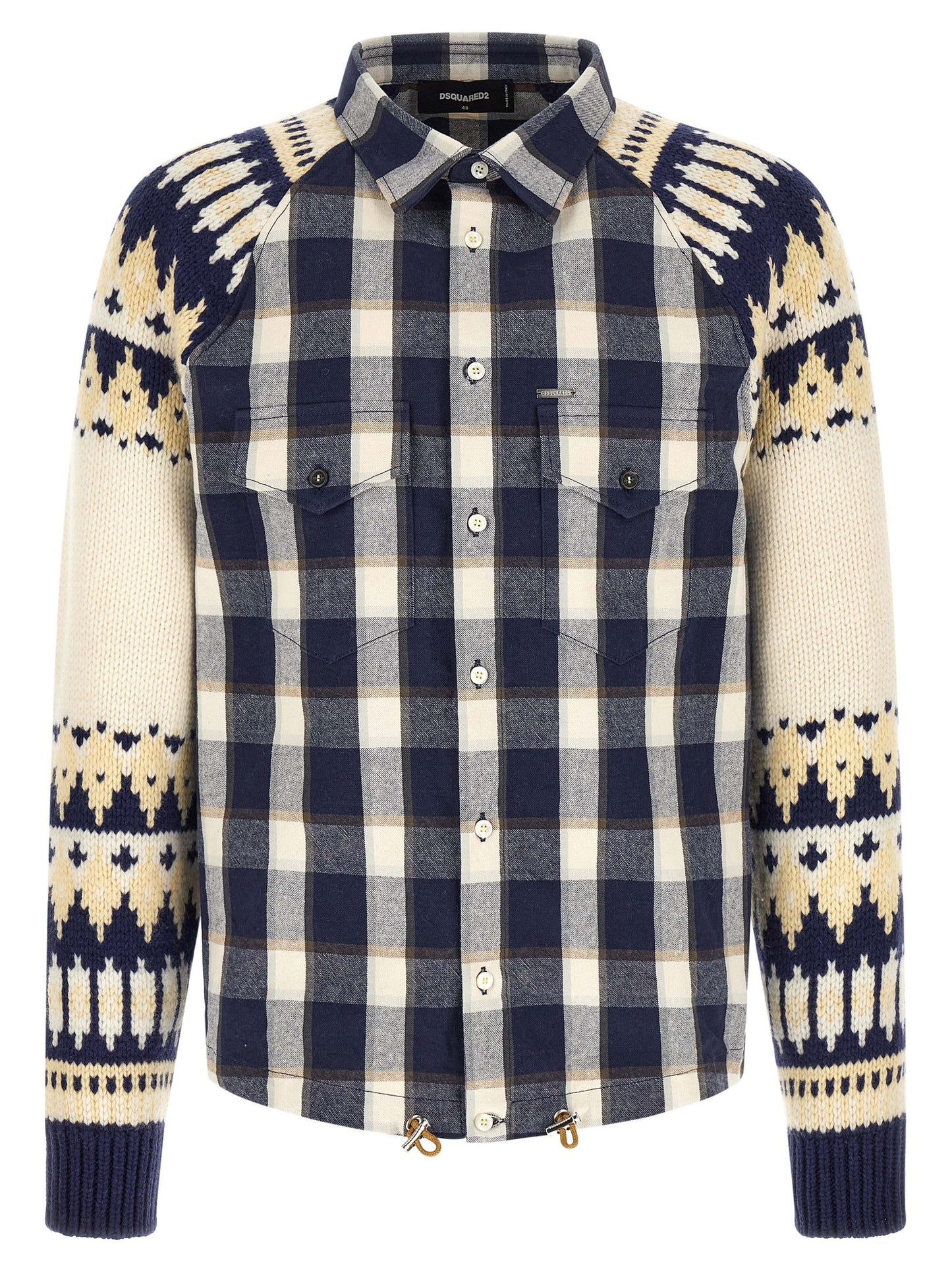 Dsquared2 Men 'Classic Check Drawstring' Shirt DSQUARED2
