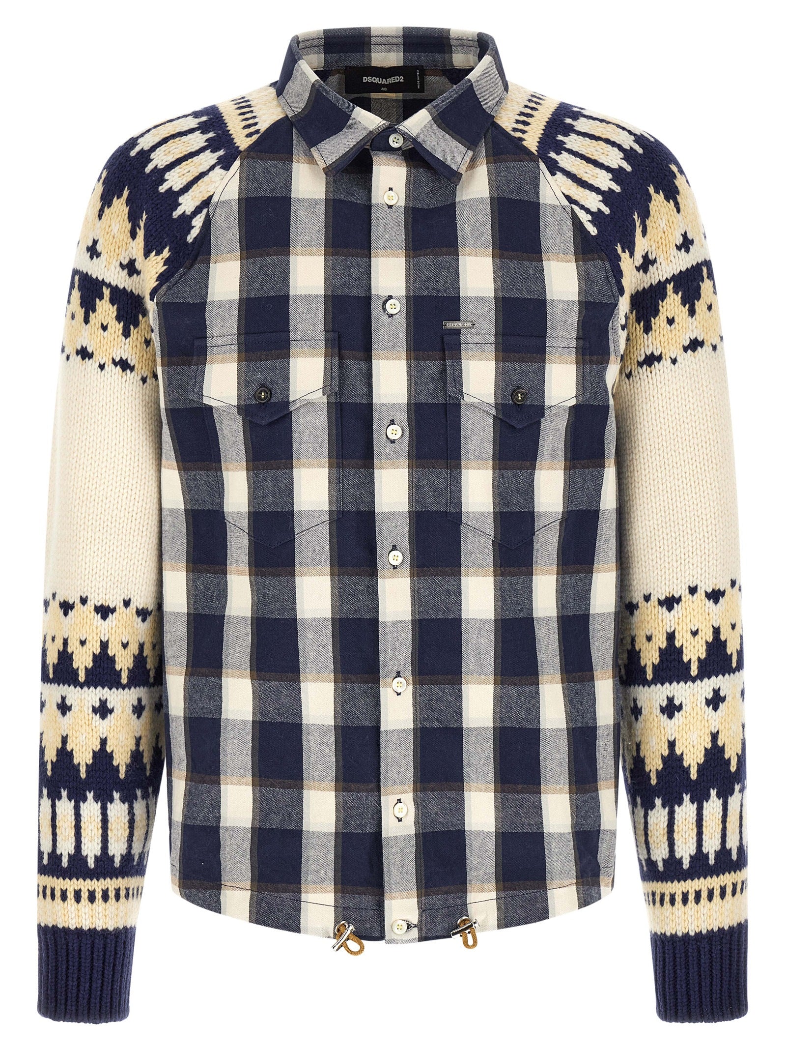 Dsquared2 Men 'Classic Check Drawstring' Shirt DSQUARED2