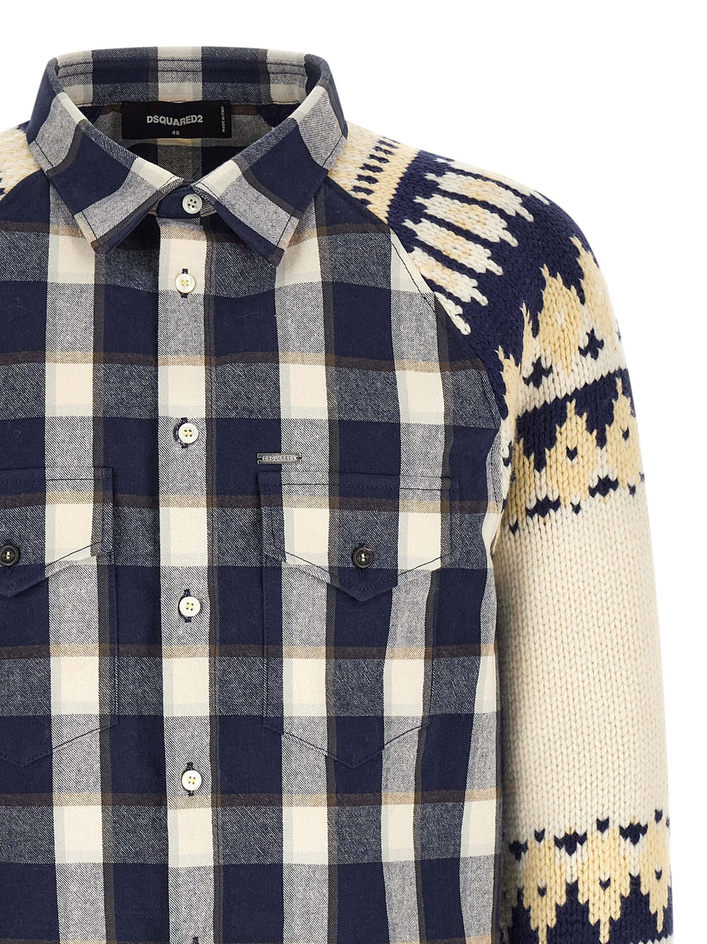 Dsquared2 Men 'Classic Check Drawstring' Shirt DSQUARED2