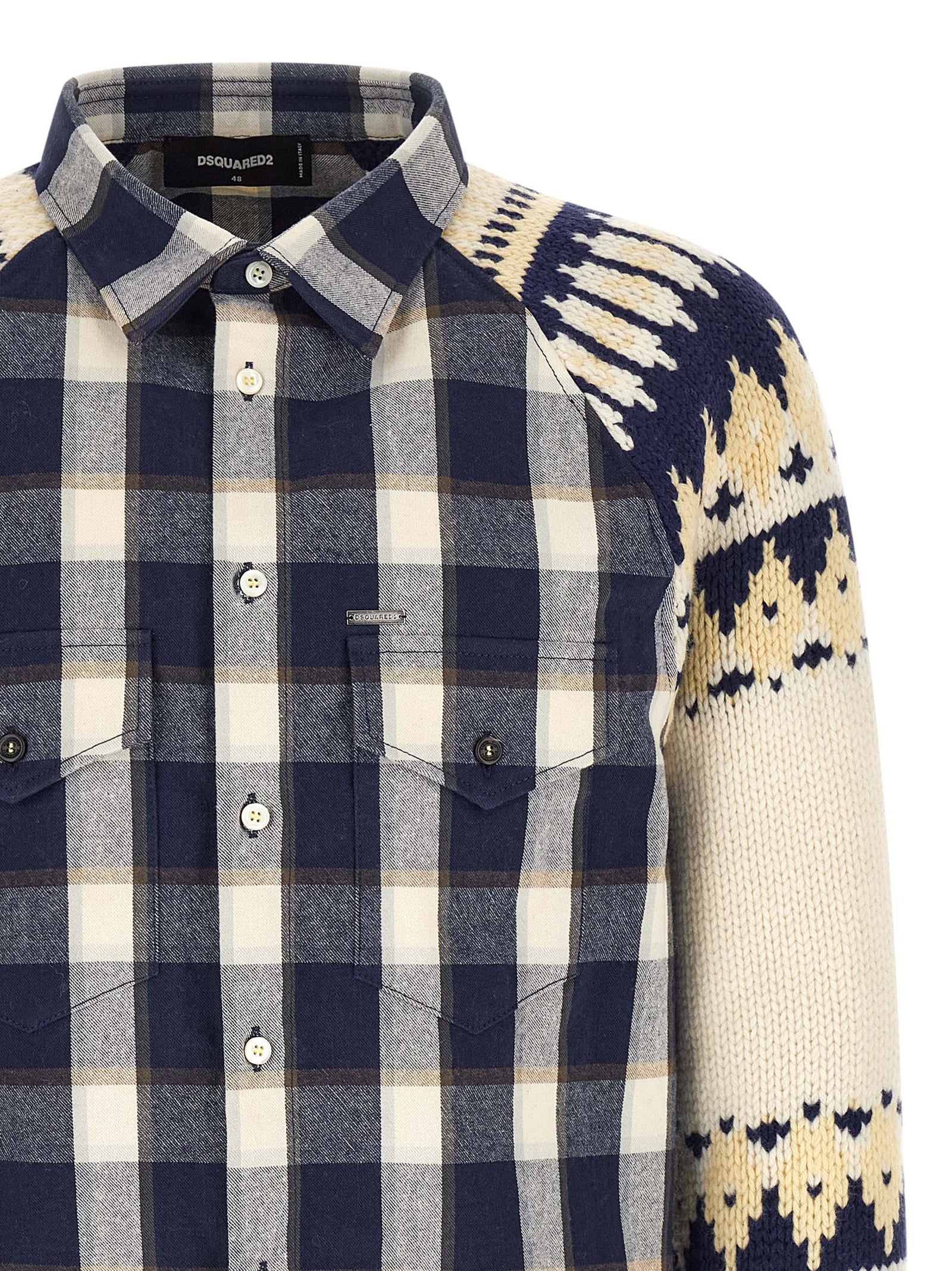 Dsquared2 Men 'Classic Check Drawstring' Shirt DSQUARED2