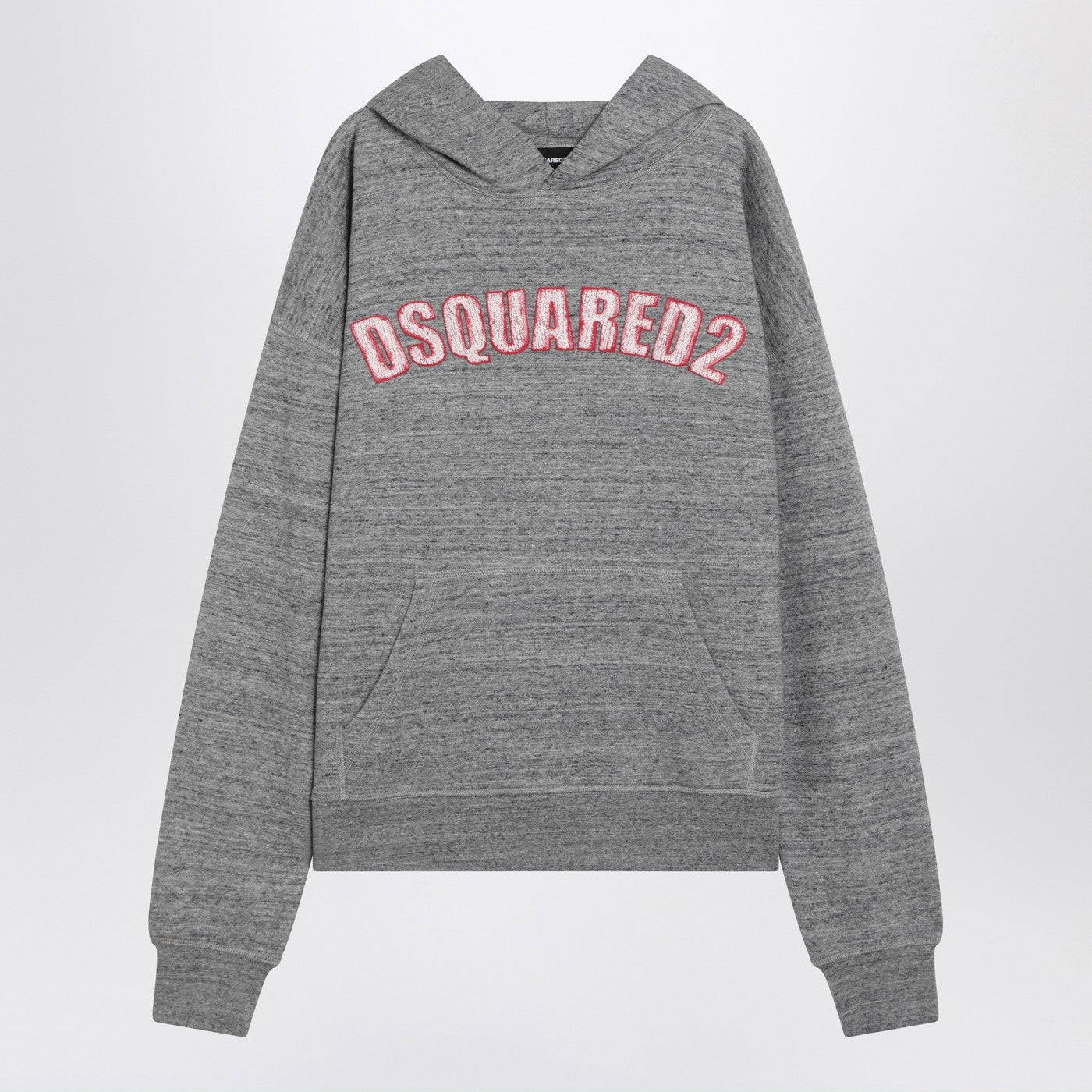 Dsquared2 Grey Cotton Sweatshirt With Logo Men DSQUARED2