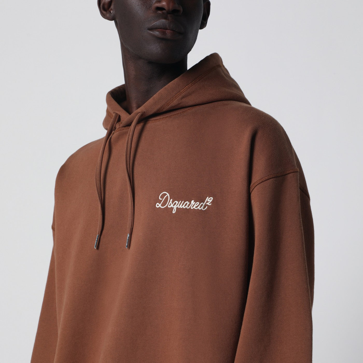 Dsquared2 Brown Relaxed-Fit Sweatshirt With Logo Men DSQUARED2