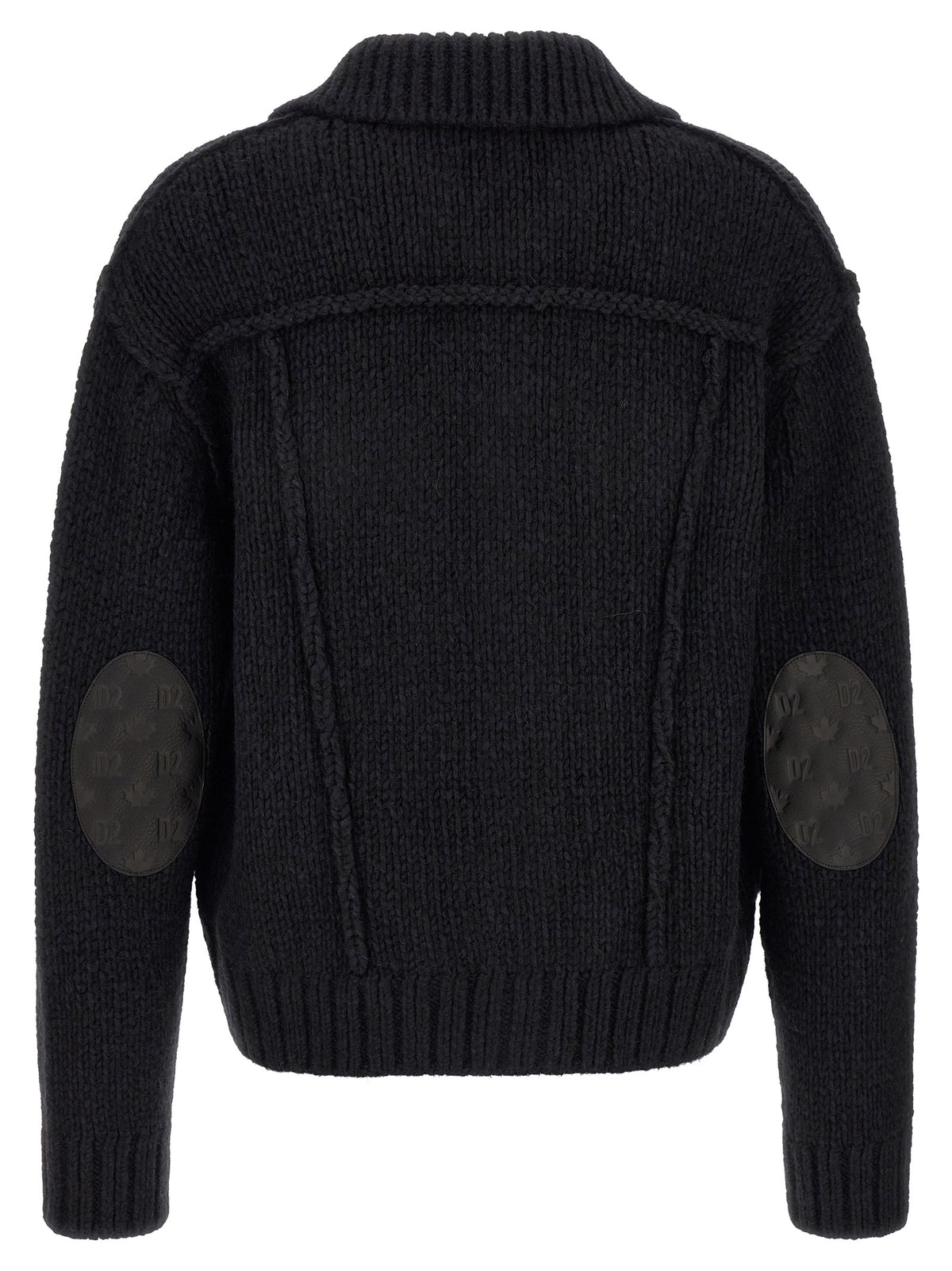 Dsquared2 Men Logo Patch Cardigan DSQUARED2
