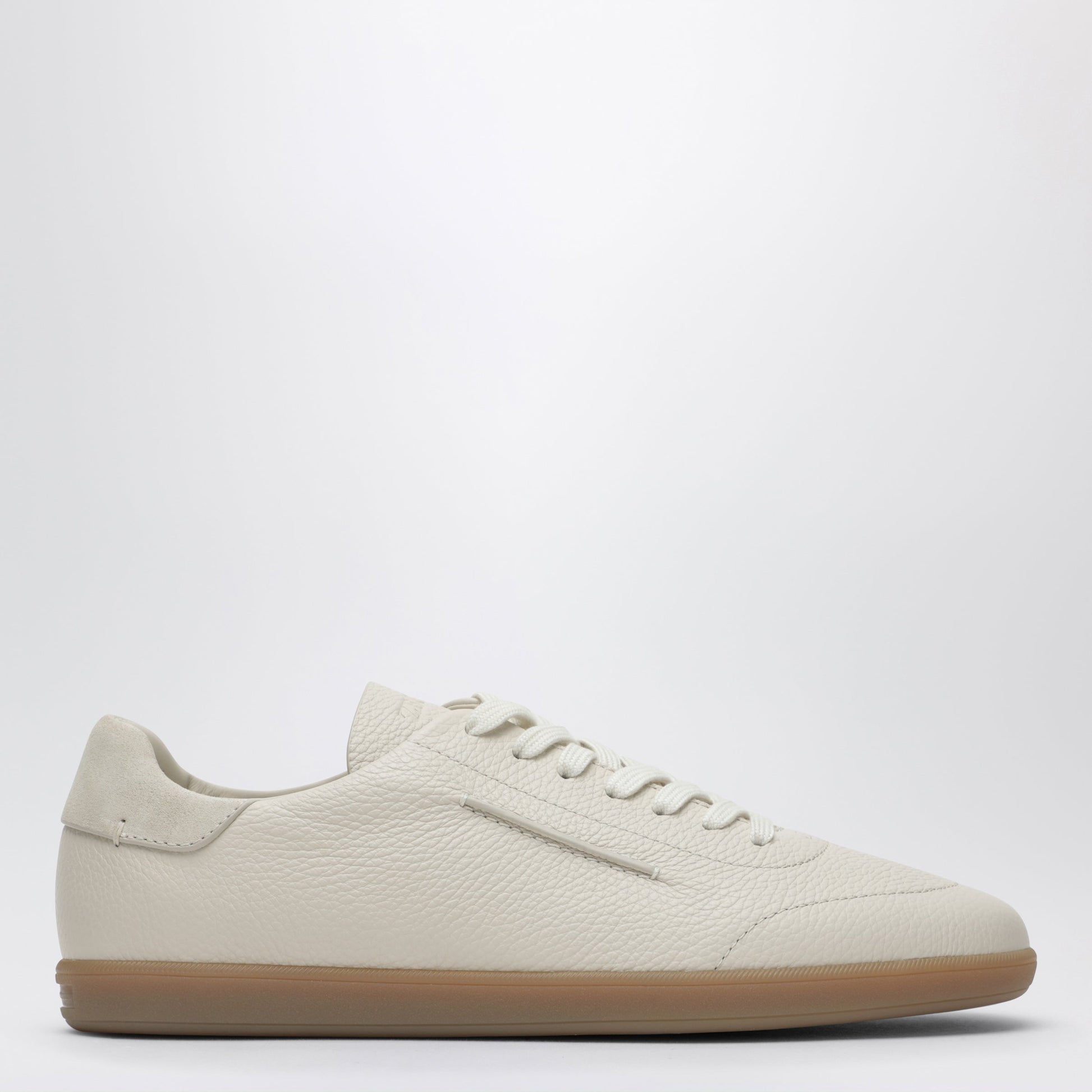 Zegna 232 White Leather Sneakers Men ZEGNA