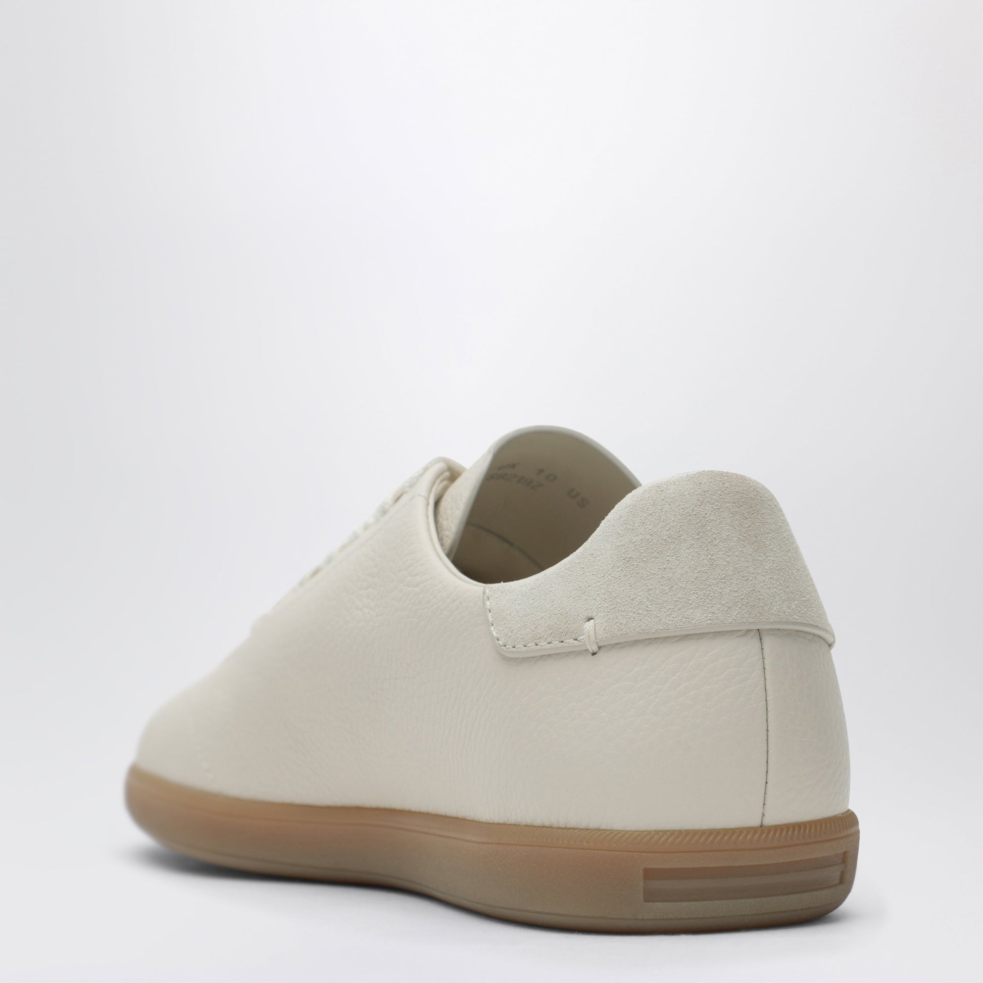 Zegna 232 White Leather Sneakers Men ZEGNA