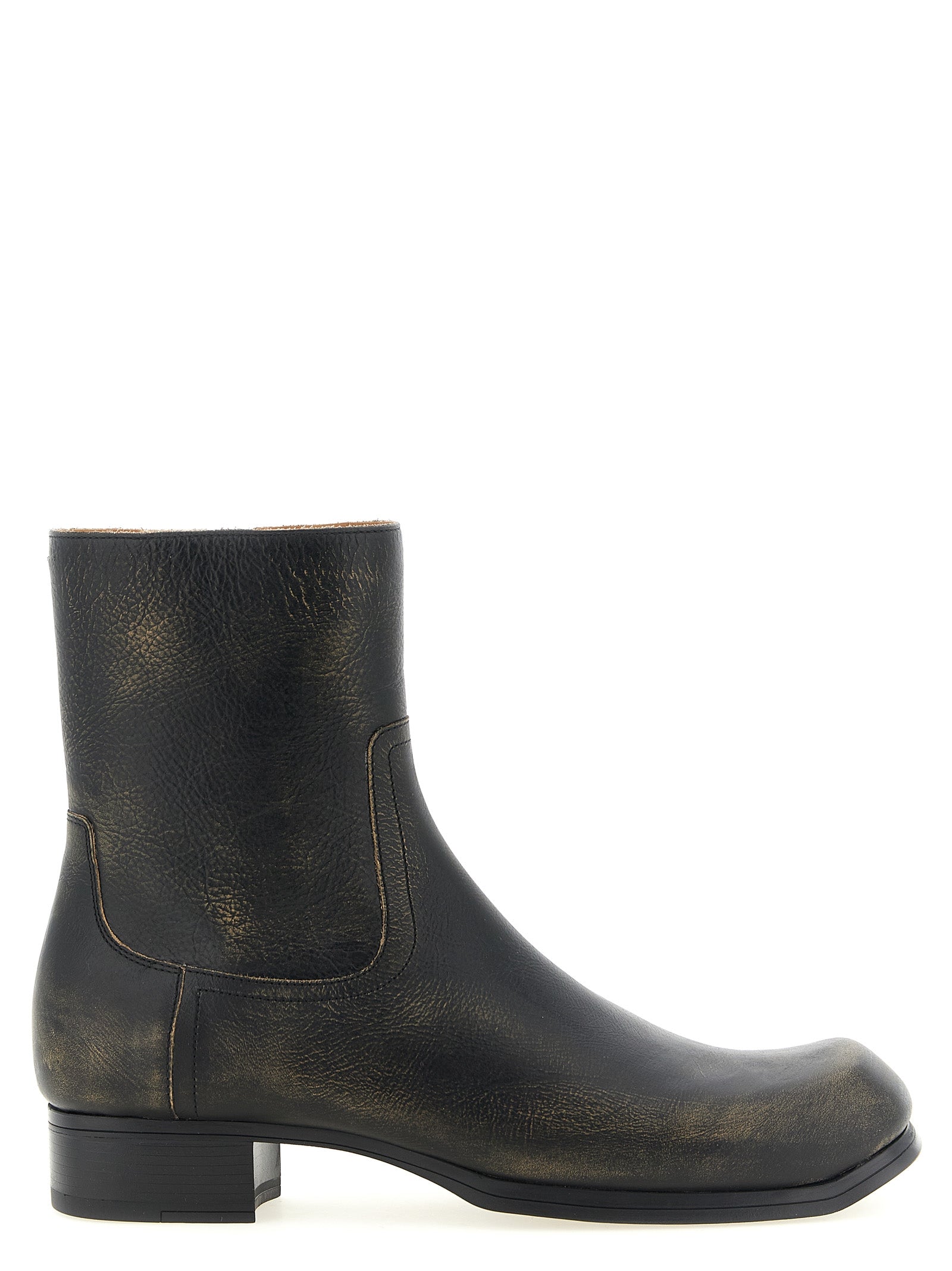 Maison Margiela Men Vintage Leather Ankle Boots MAISON MARGIELA