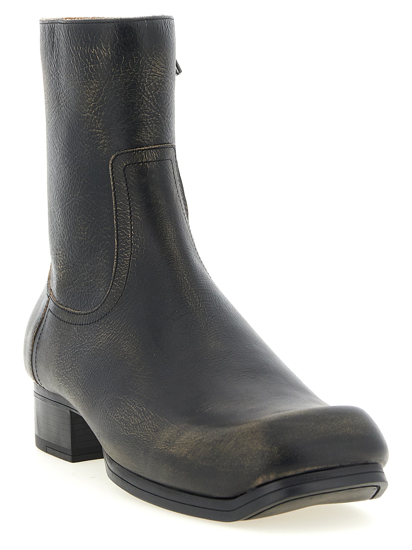 Maison Margiela Men Vintage Leather Ankle Boots MAISON MARGIELA