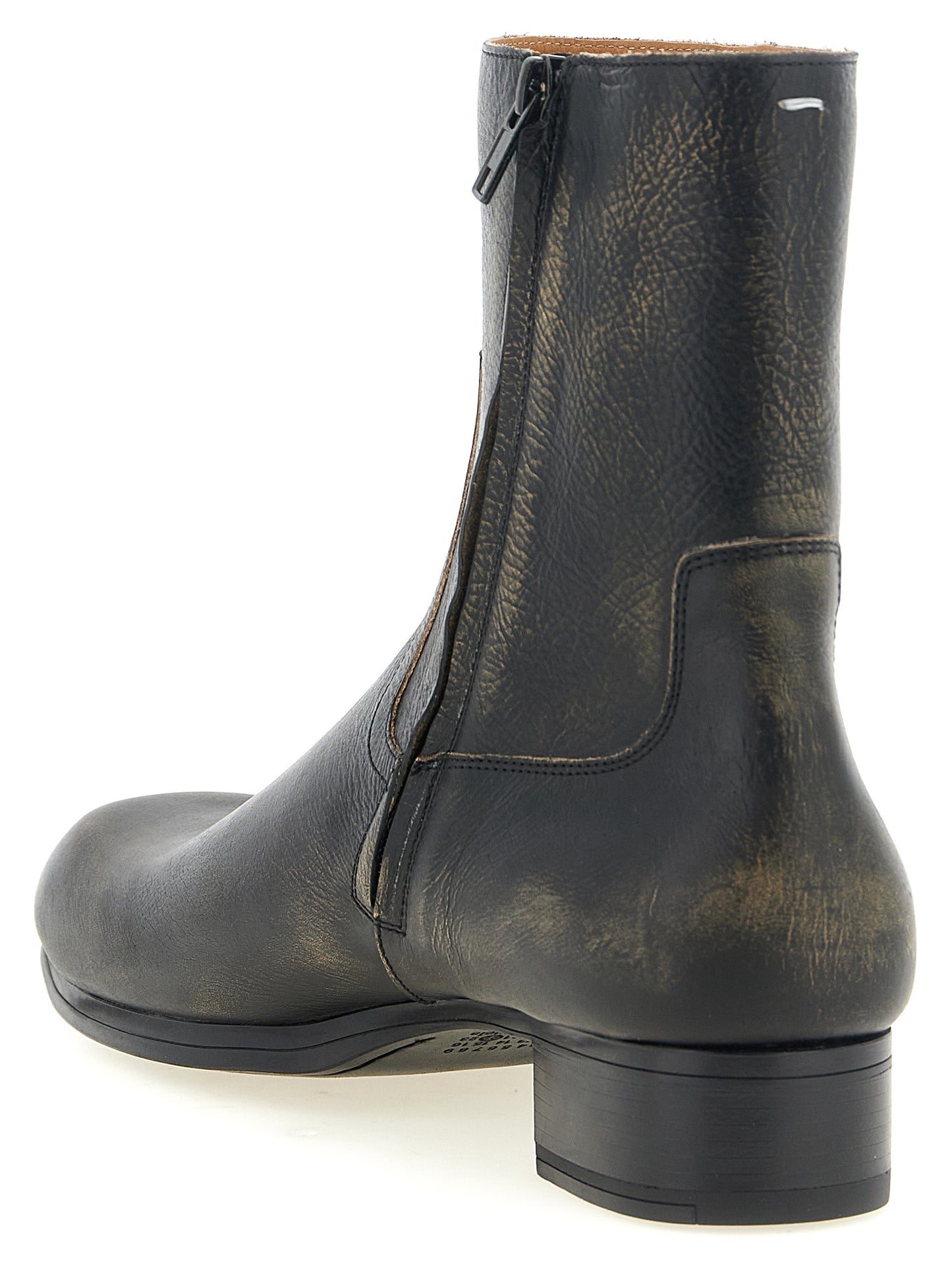 Maison Margiela Men Vintage Leather Ankle Boots MAISON MARGIELA