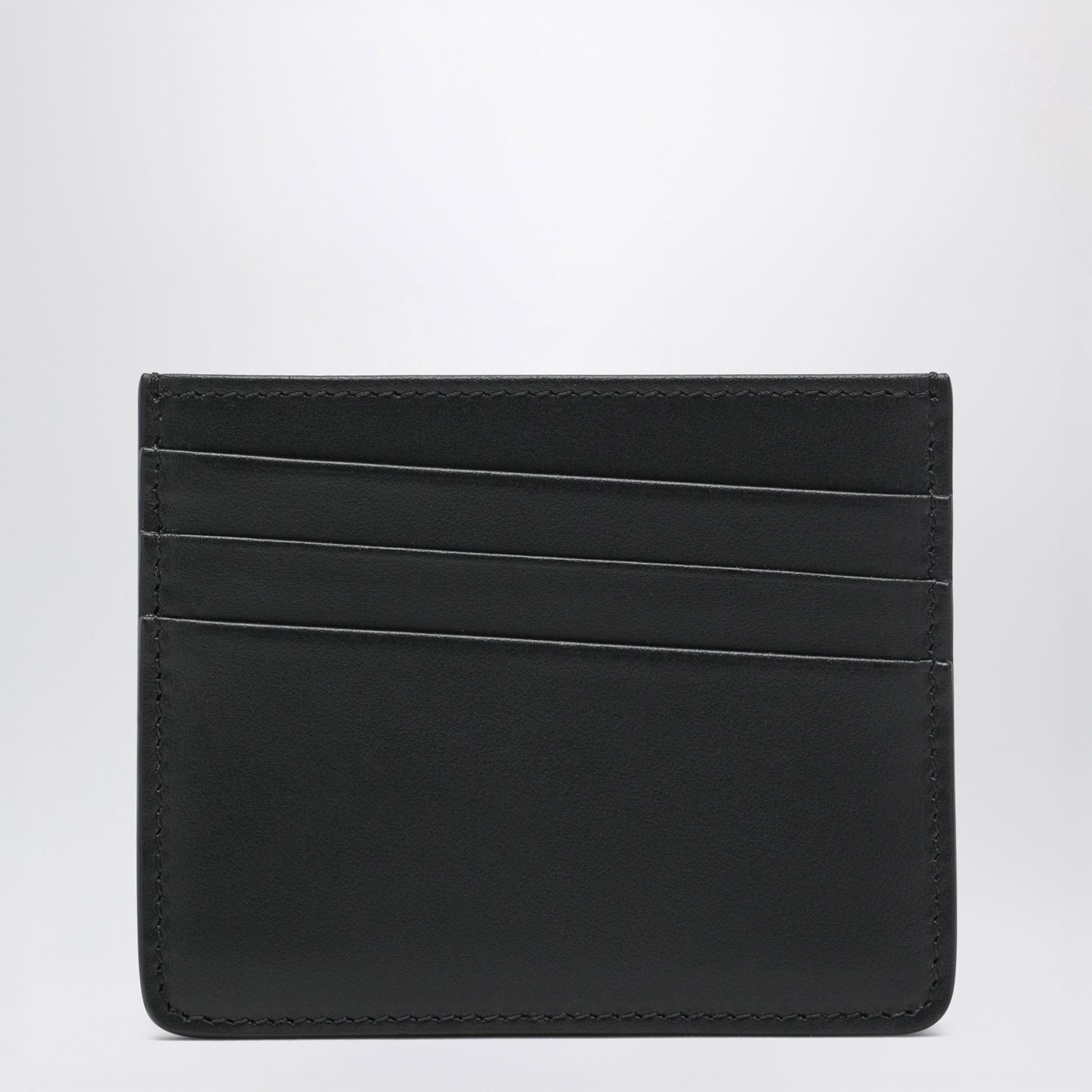 Maison Margiela Four Stitches Card Holder In Black Calf Leather Men MAISON MARGIELA