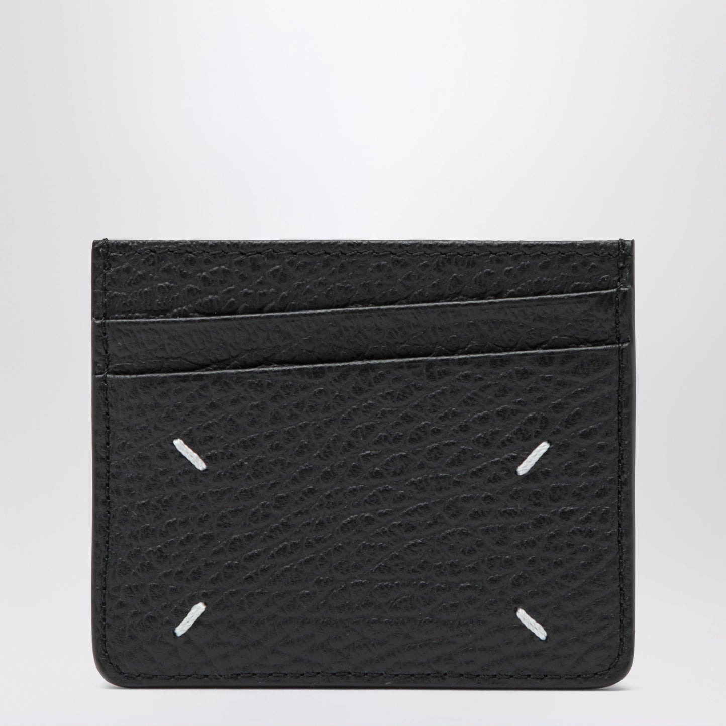 Maison Margiela Black Four Stitches Calfskin Card Holder Men MAISON MARGIELA