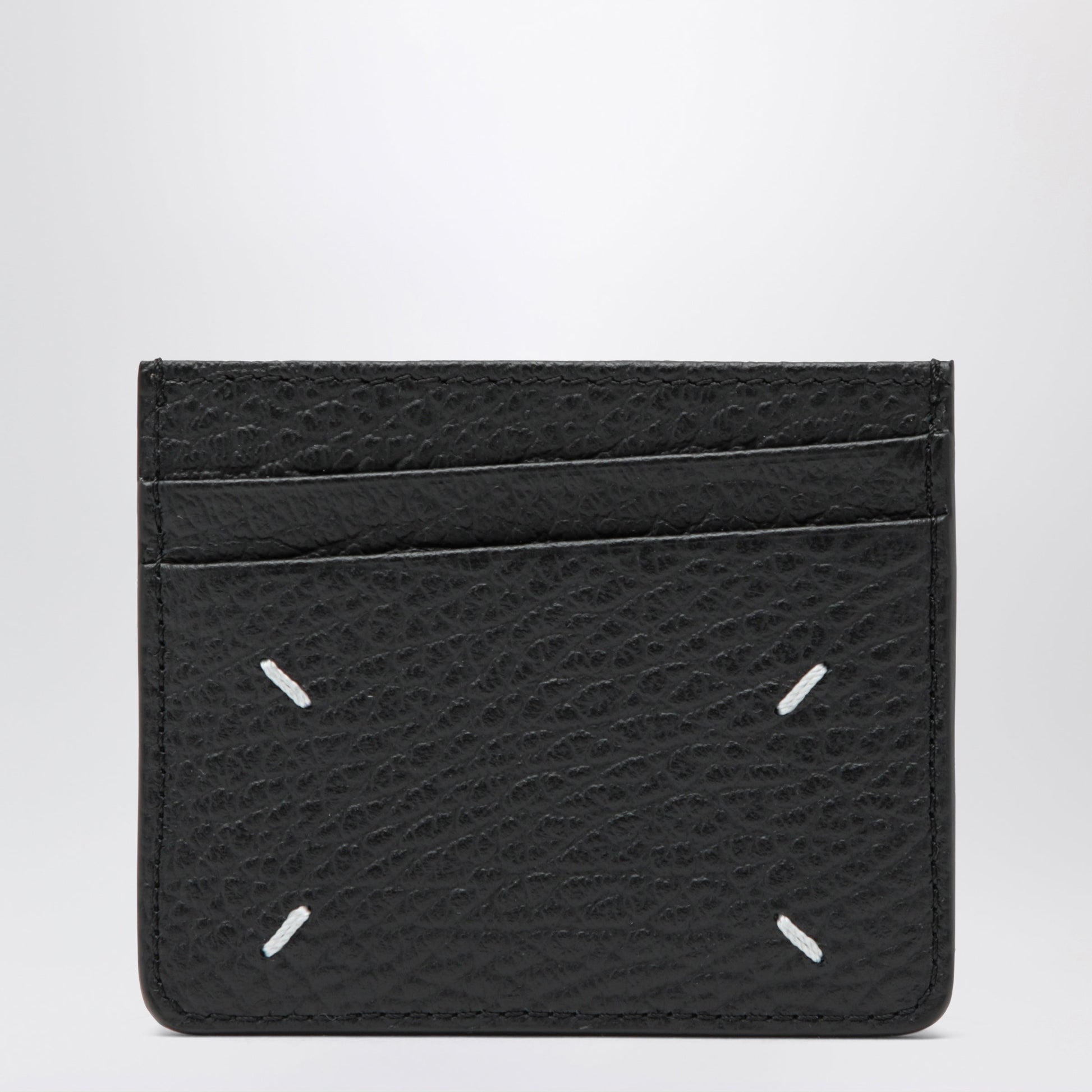 Maison Margiela Black Four Stitches Calfskin Card Holder Men MAISON MARGIELA