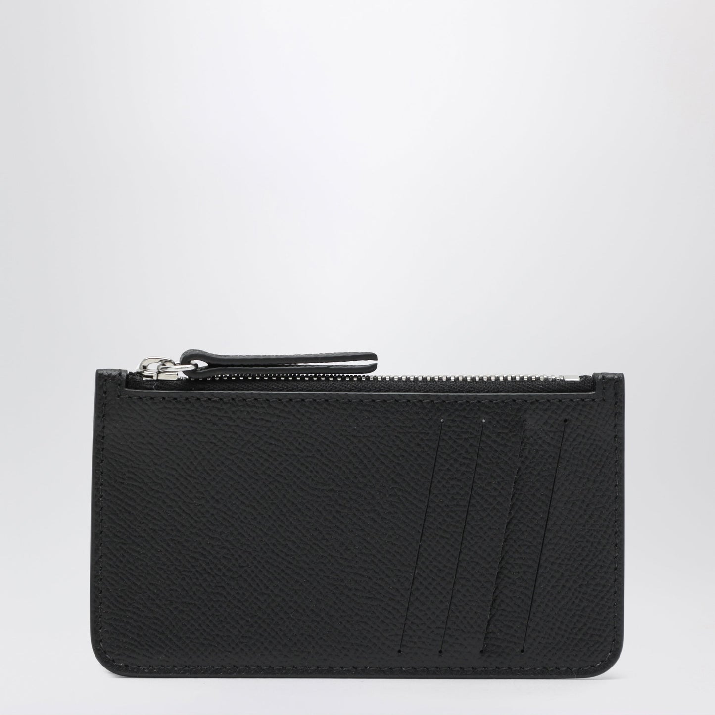 Maison Margiela Black Four Stitches Zippered Card Holder Men MAISON MARGIELA