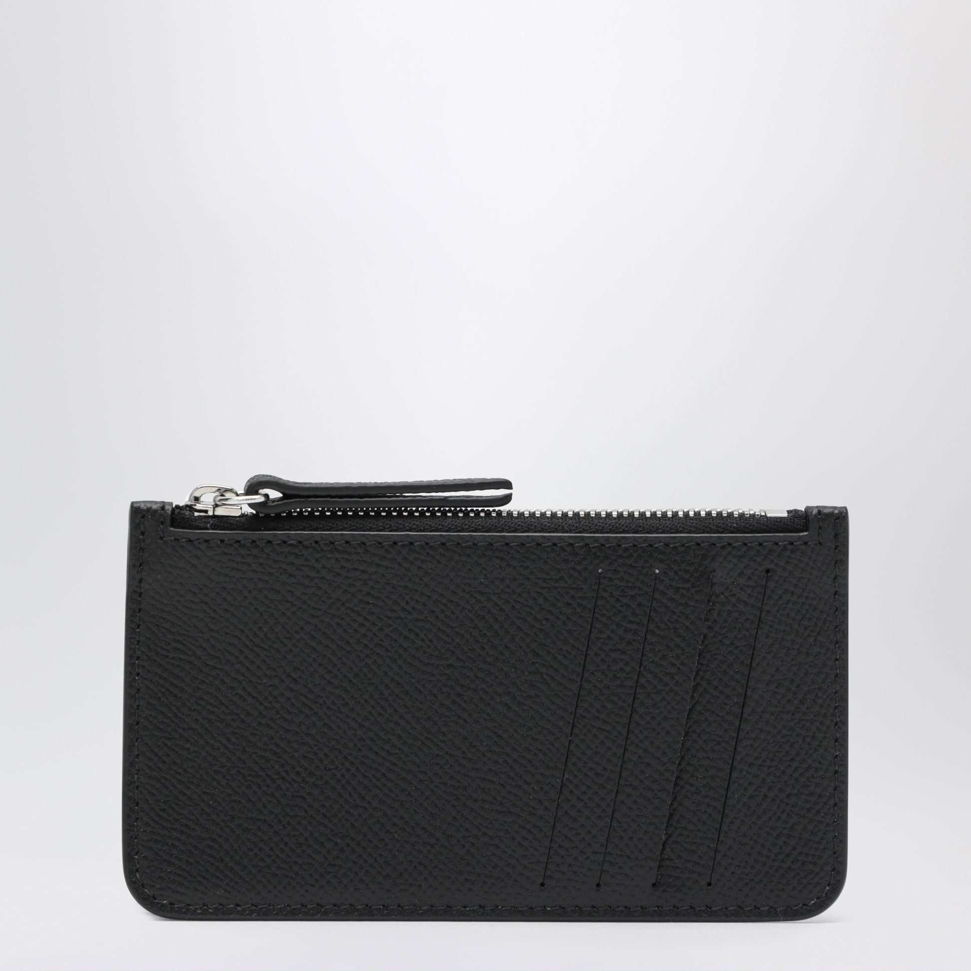 Maison Margiela Black Four Stitches Zippered Card Holder Men MAISON MARGIELA