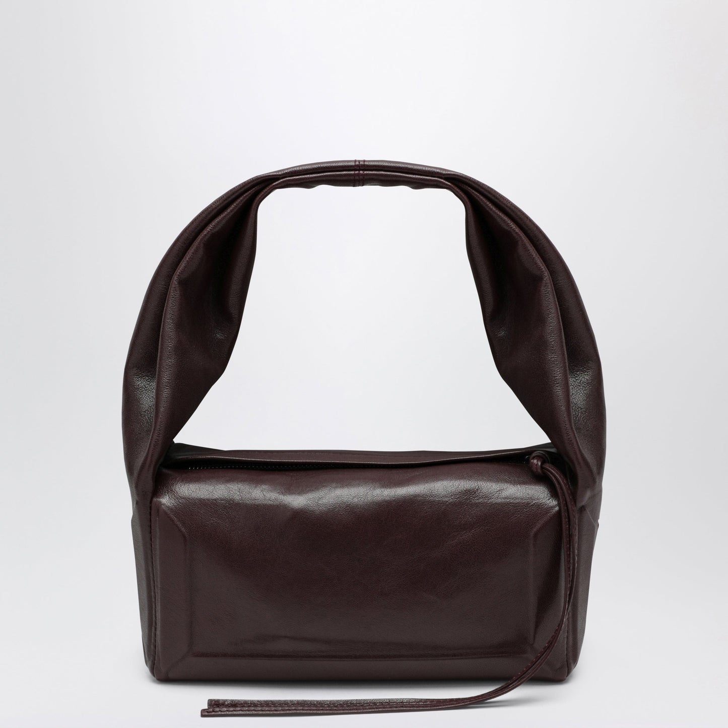 Maison Margiela Box East West Small Bag In Burgundy Leather Women MAISON MARGIELA