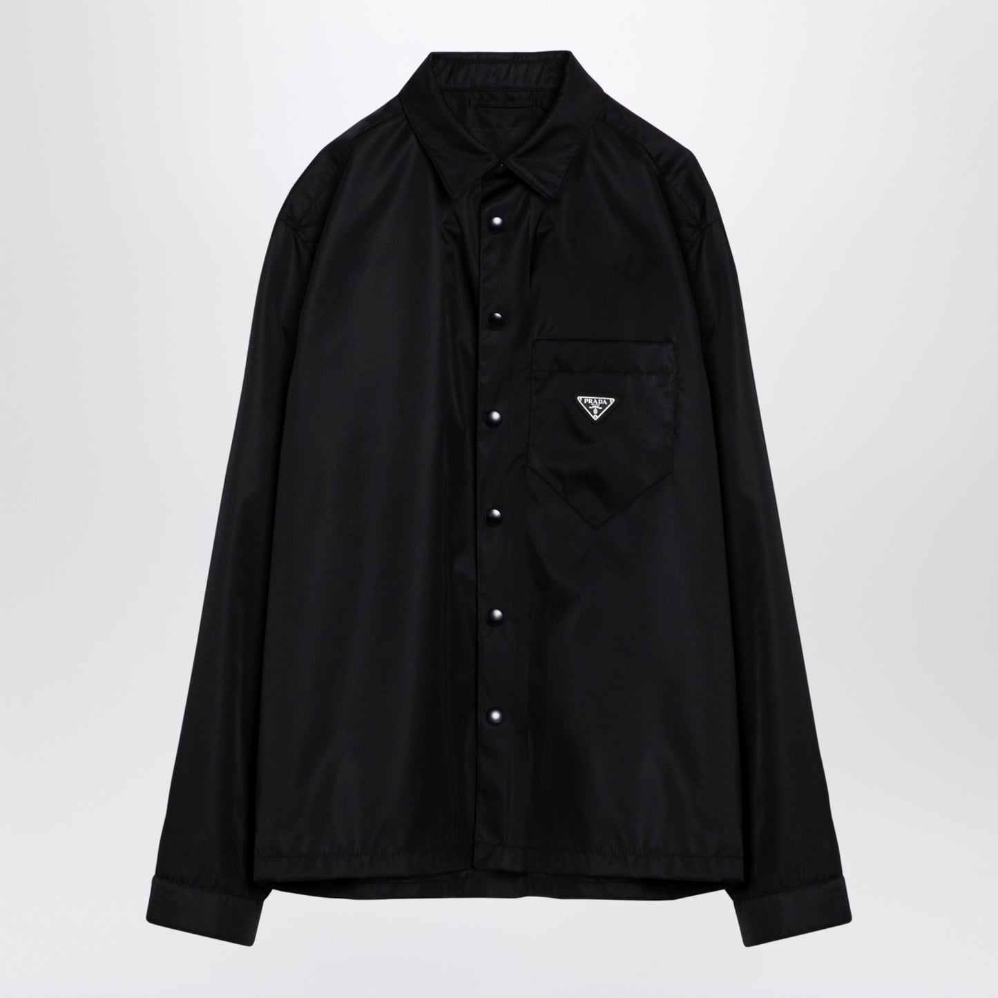 Prada Black Re-Nylon Shirt Men PRADA