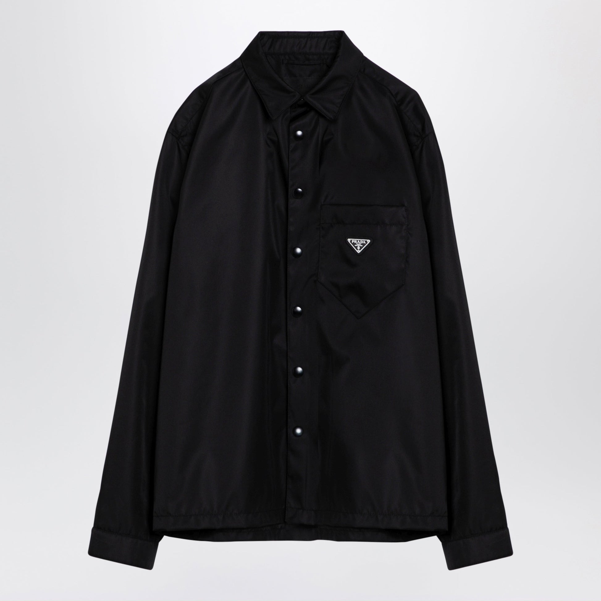 Prada Black Re-Nylon Shirt Men PRADA