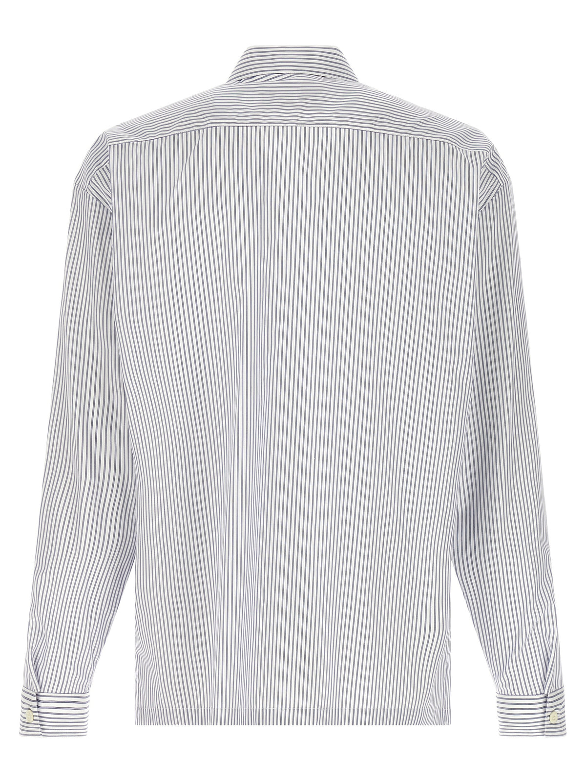 Prada Men Zip Striped Shirt PRADA