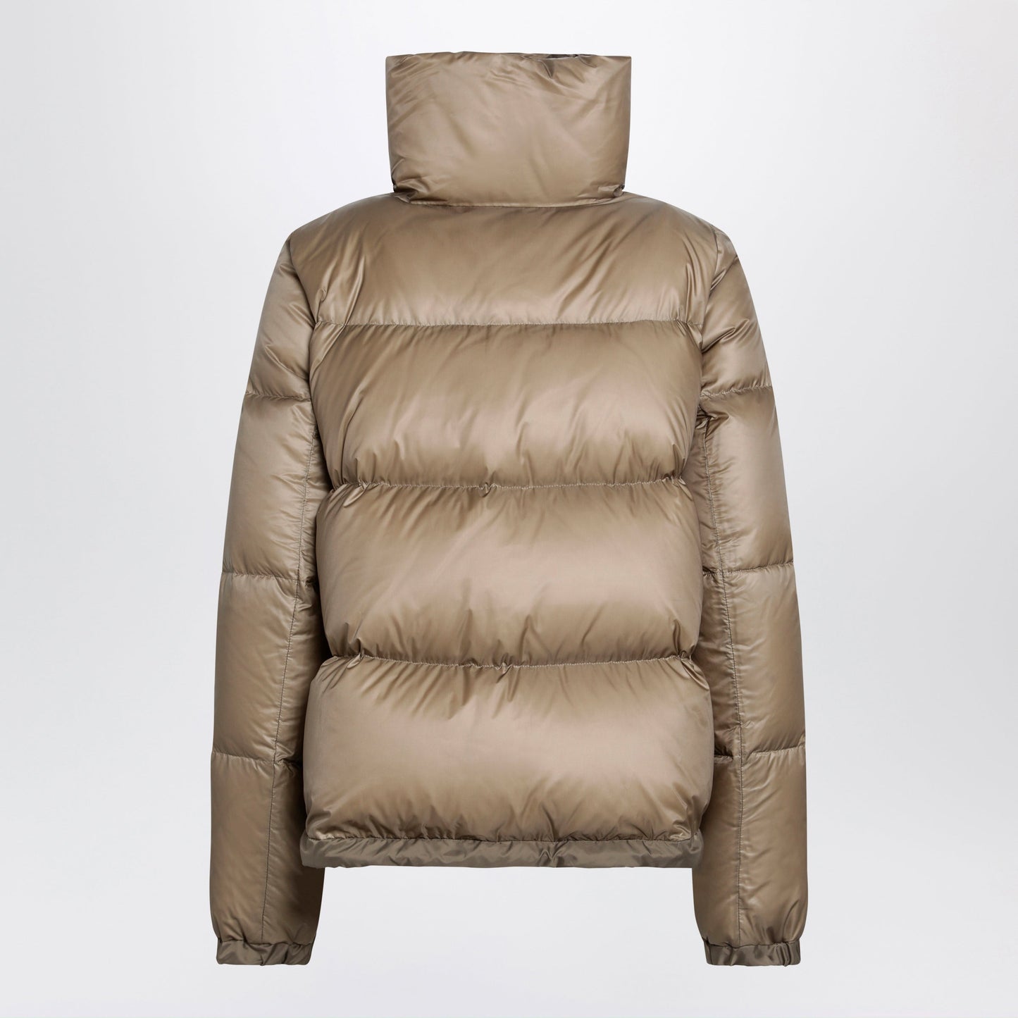 Sacai Beige Down Jacket With Asymmetrical Zip Women SACAI