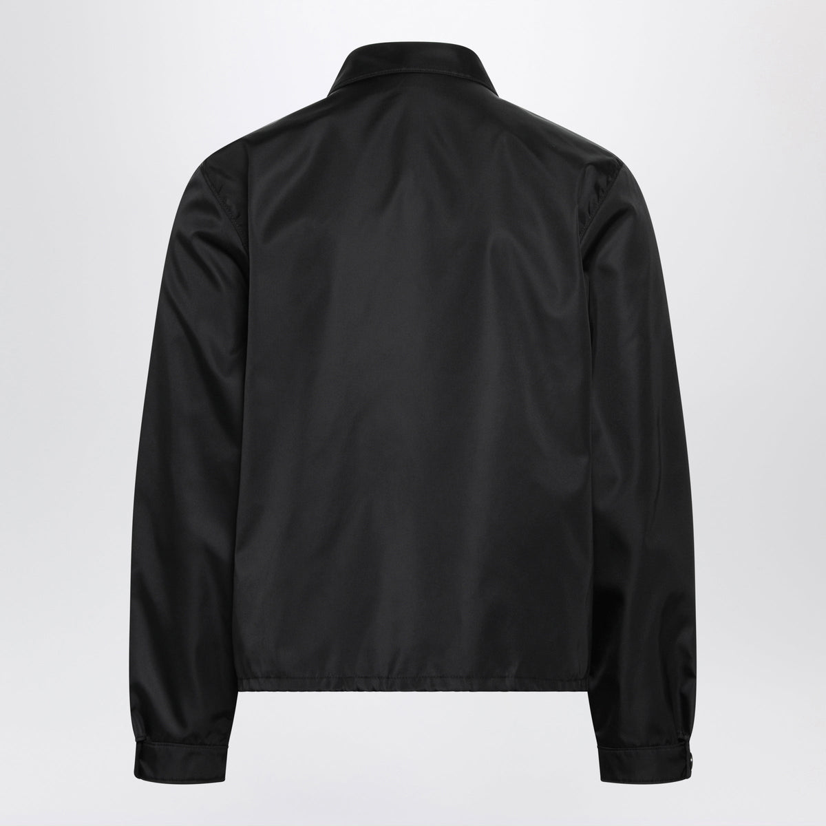 Prada Black Zip-Up Jacket In Re-Nylon Men PRADA