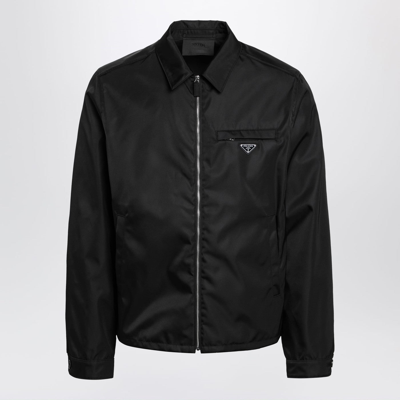 Prada Black Re-Nylon Zip-Up Jacket Men PRADA