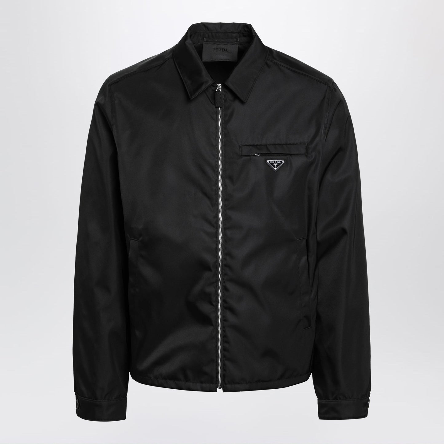 Prada Black Re-Nylon Zip-Up Jacket Men PRADA