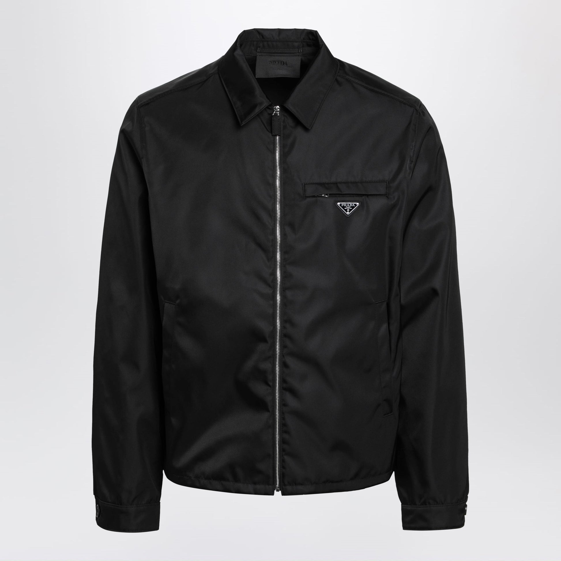 Prada Black Re-Nylon Zip-Up Jacket Men PRADA
