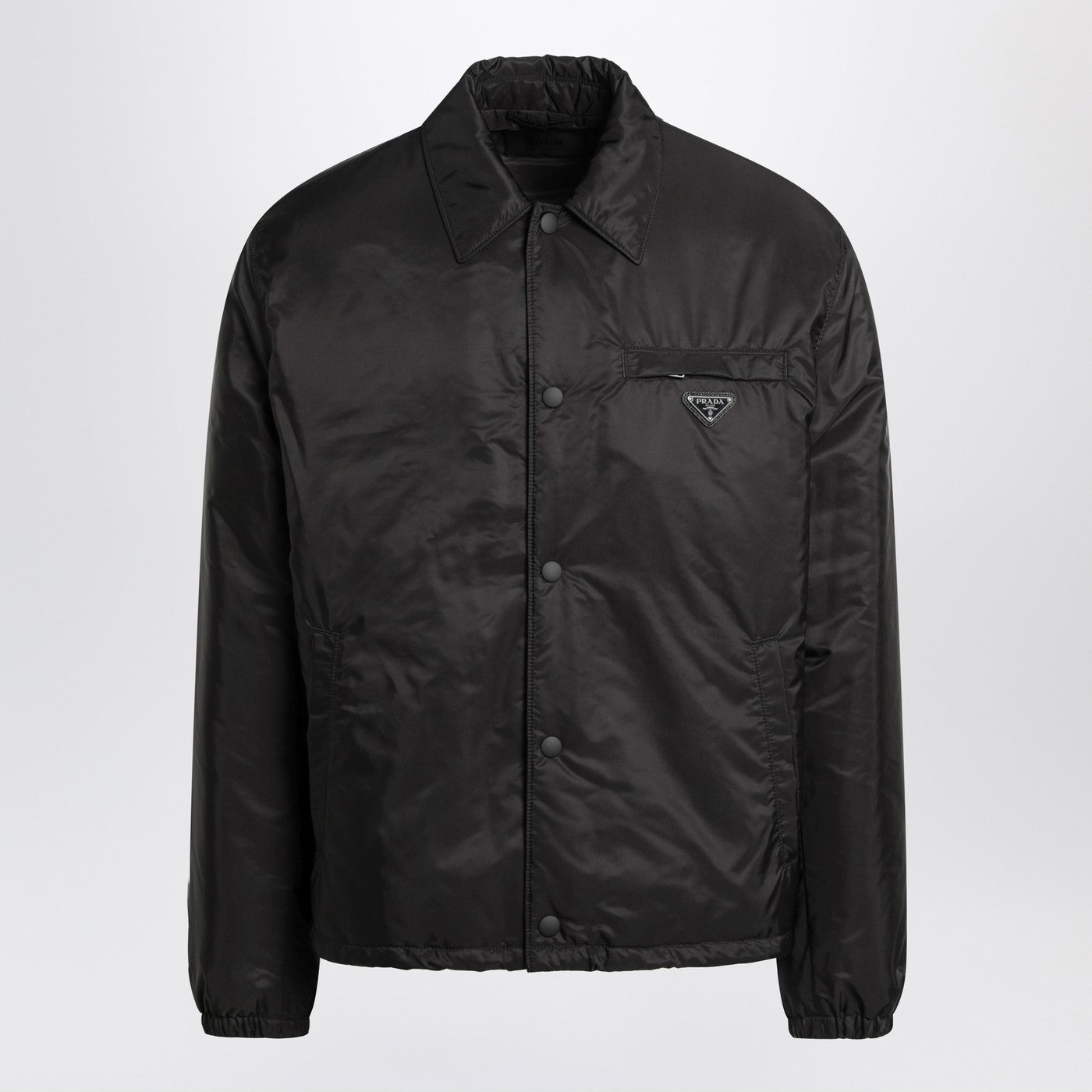 Prada Black Re-Nylon Zip-Up Jacket Men PRADA