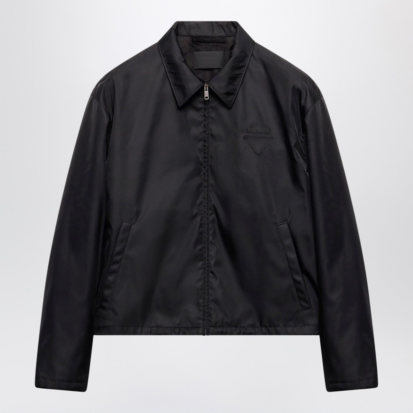 Prada Black Jacket With Zip In Re-Nylon Men PRADA